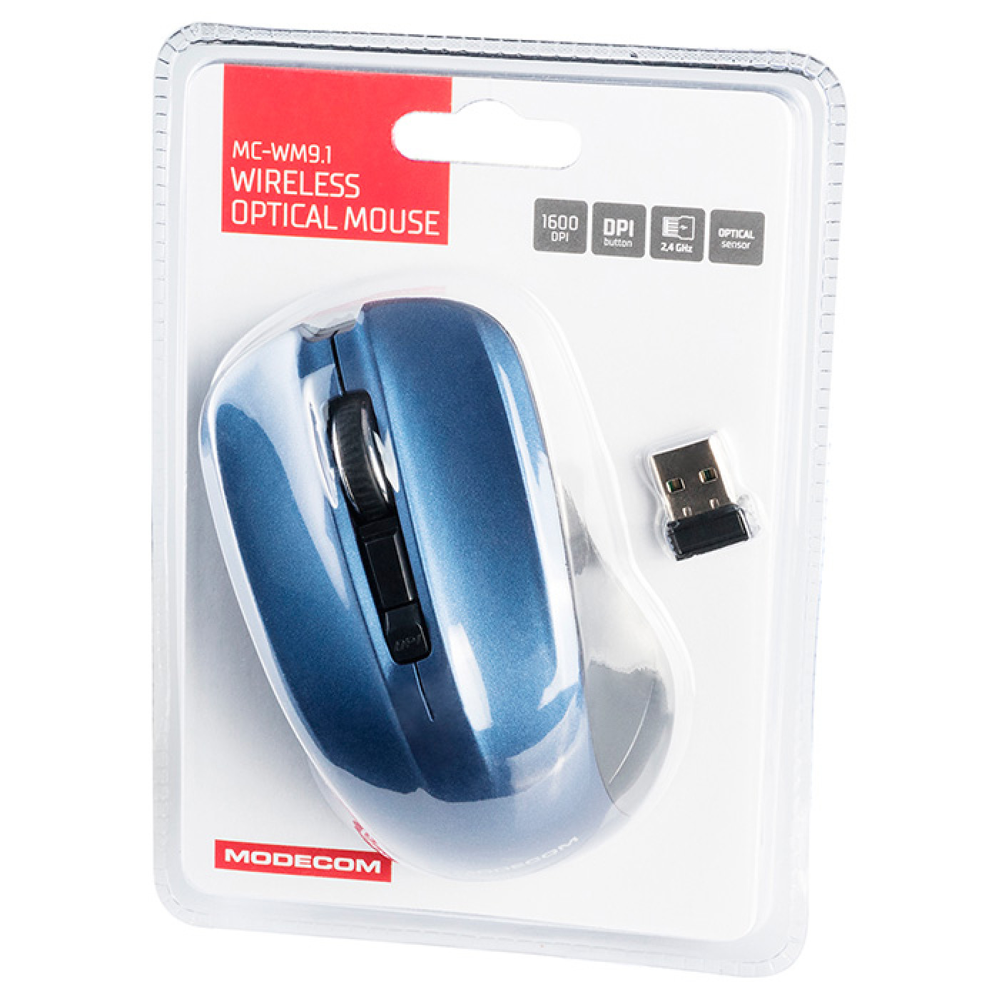 Бездротова миша Modecom MC-WM9.1 Black-Blue (M-MC-0WM9.1-140)