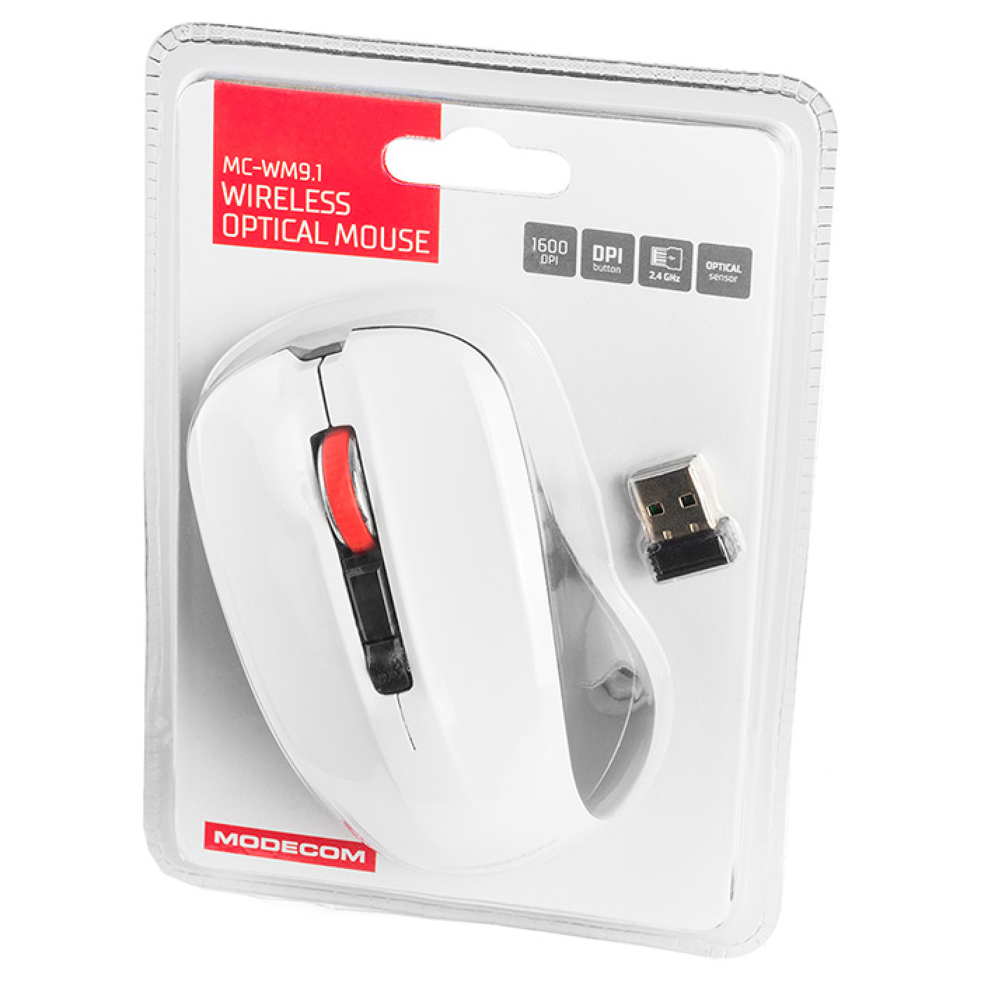 Бездротова миша Modecom MC-WM9.1 Black-White (M-MC-0WM9.1-200)