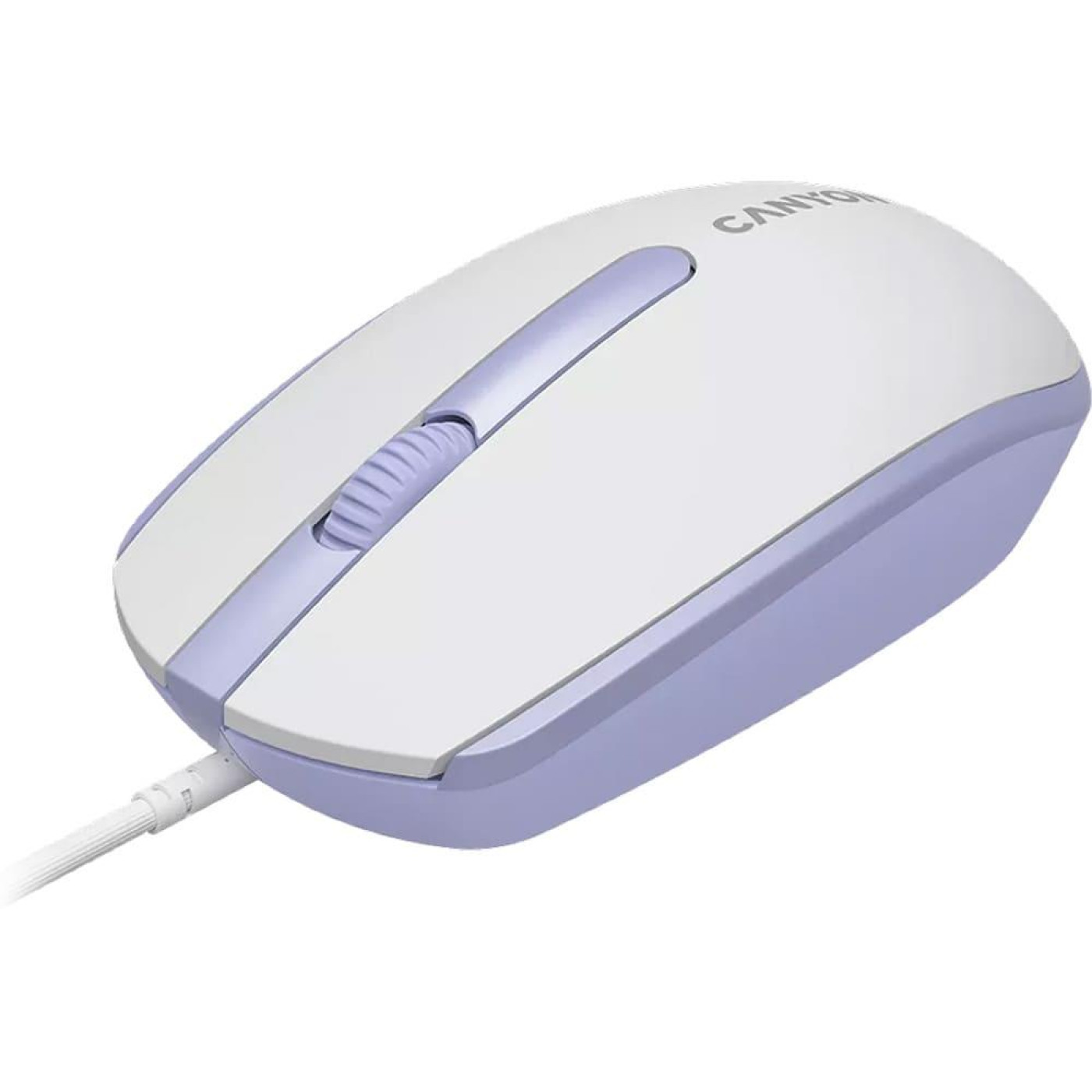 Мышь Canyon M-10 Wired White Lavender (CNE-CMS10WL)