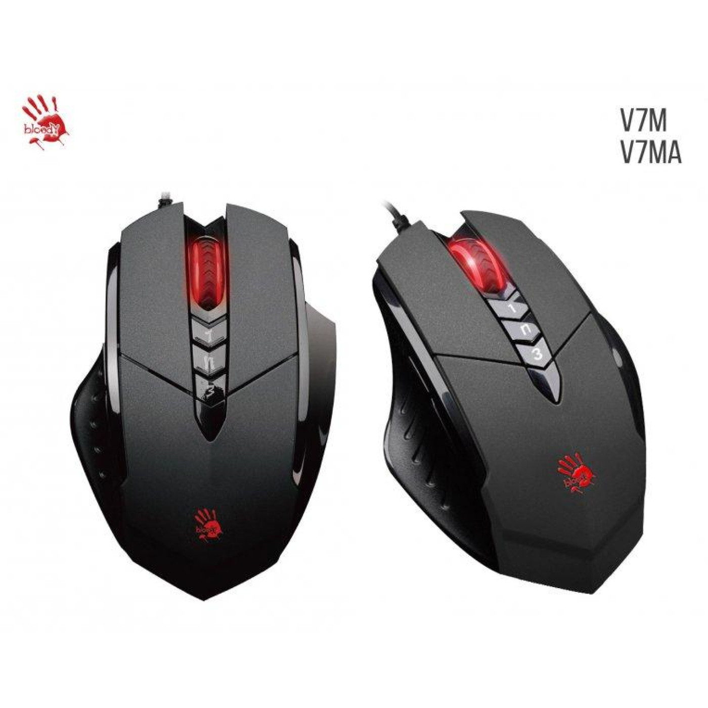 Мышь Bloody A4Tech V7MA RGB USB Black (V7MA (Black))