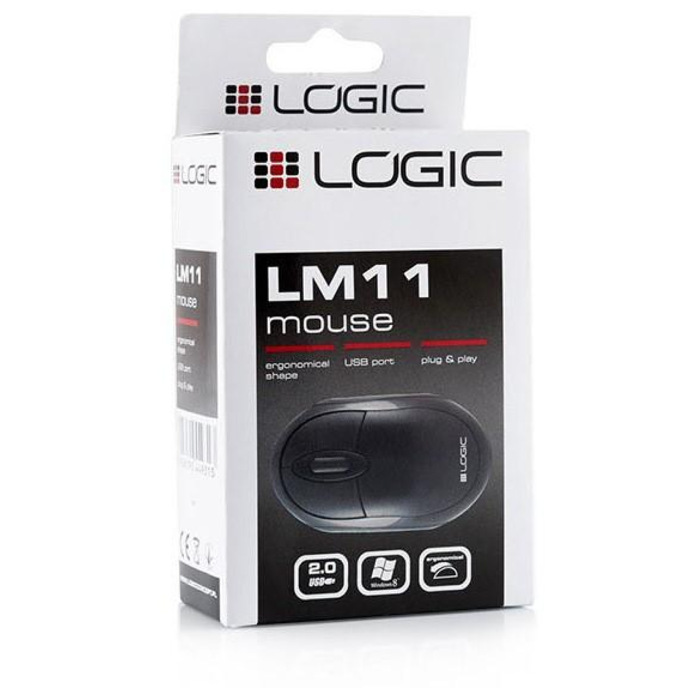 Мышь LogicConcept LM-11, 3 кн., 1000dpi, чорна (M-LC-LM11)