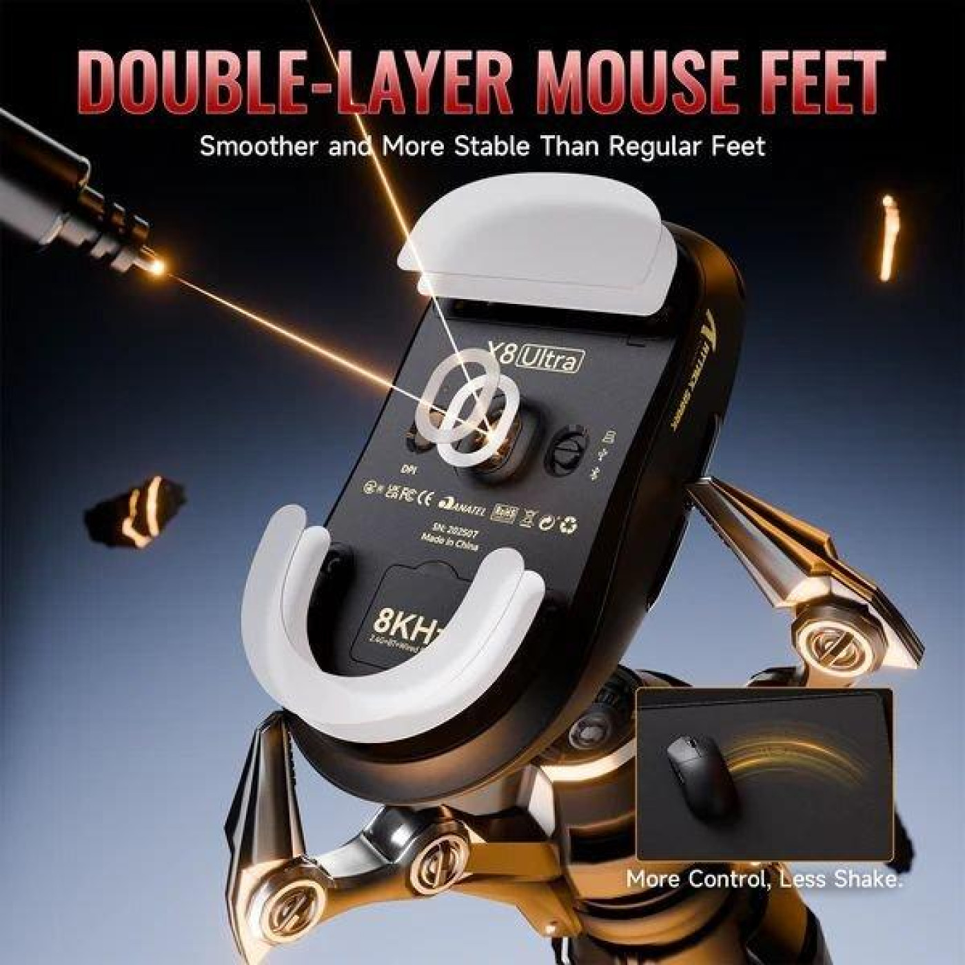 Мышь Attack Shark X8 Ultimate Wireless (AS-6979033730106-B) Black (G-000004493)