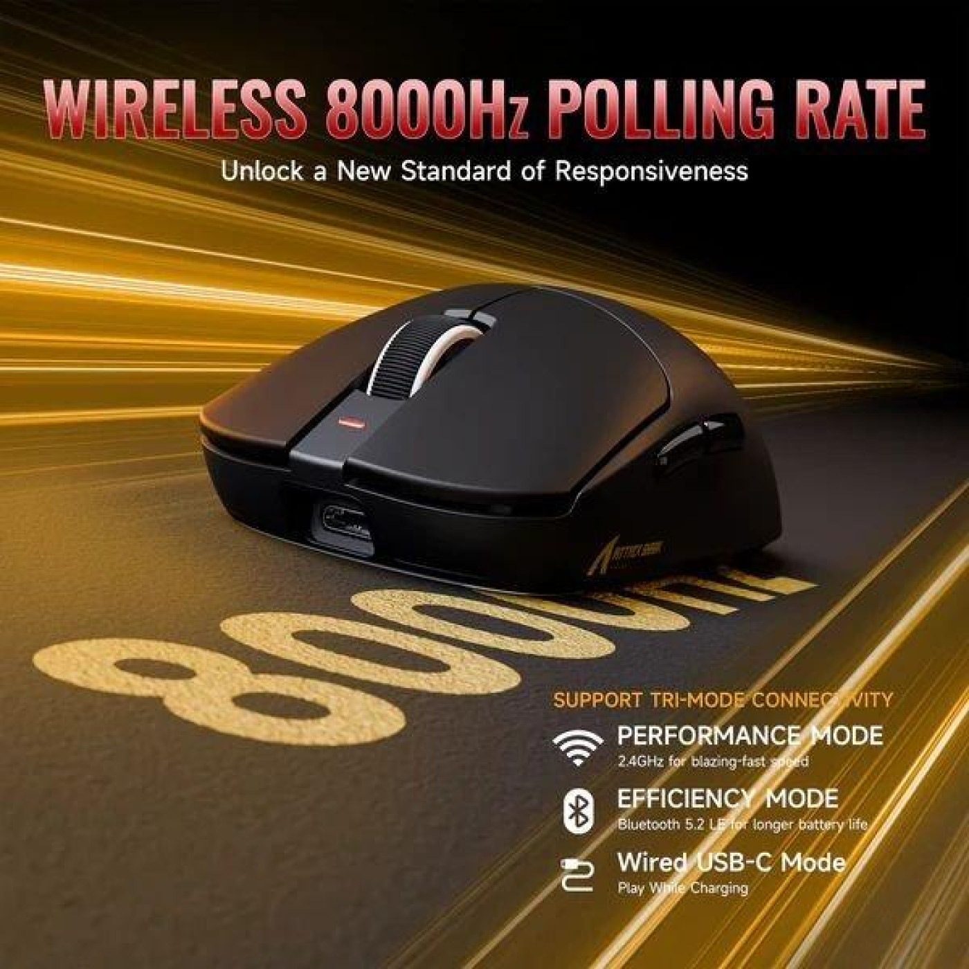 Мышь Attack Shark X8 Ultimate Wireless (AS-6979033730106-B) Black (G-000004493)