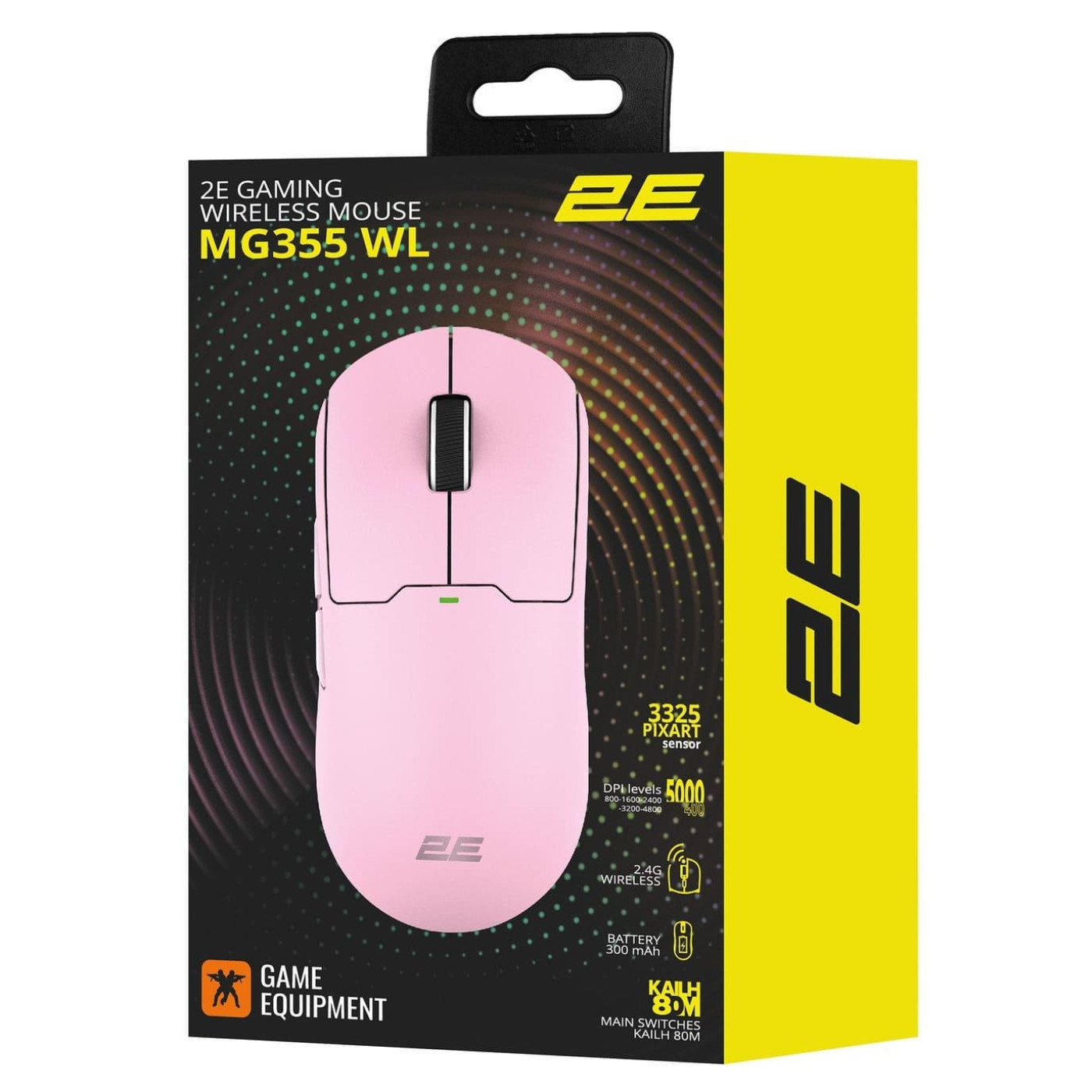 Миша 2E Gaming MG355 RGB Wireless Pink (2E-MG355UPK-WL)