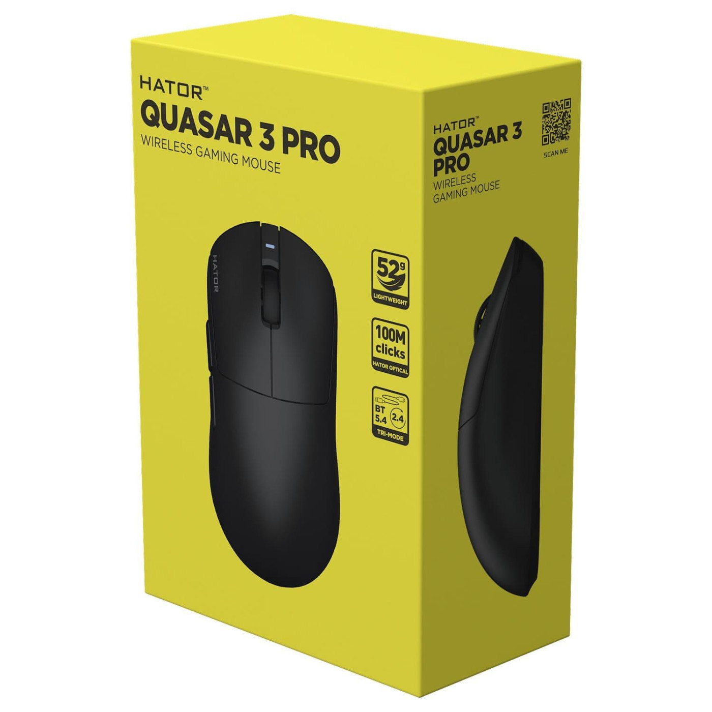 Миша HATOR Quasar 3 PRO Wireless Black (HTM740)