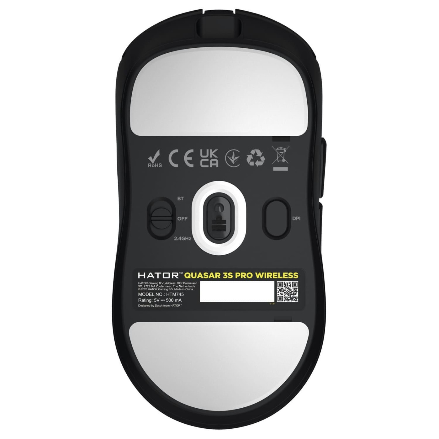 Миша HATOR Quasar 3S PRO Wireless Black (HTM745)