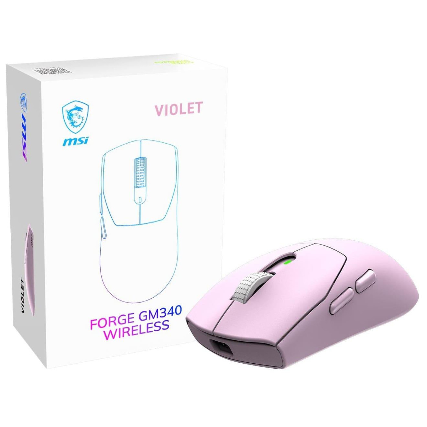 Миша MSI FORGE GM340 Pink (FORGE GM340 W VIOLET)