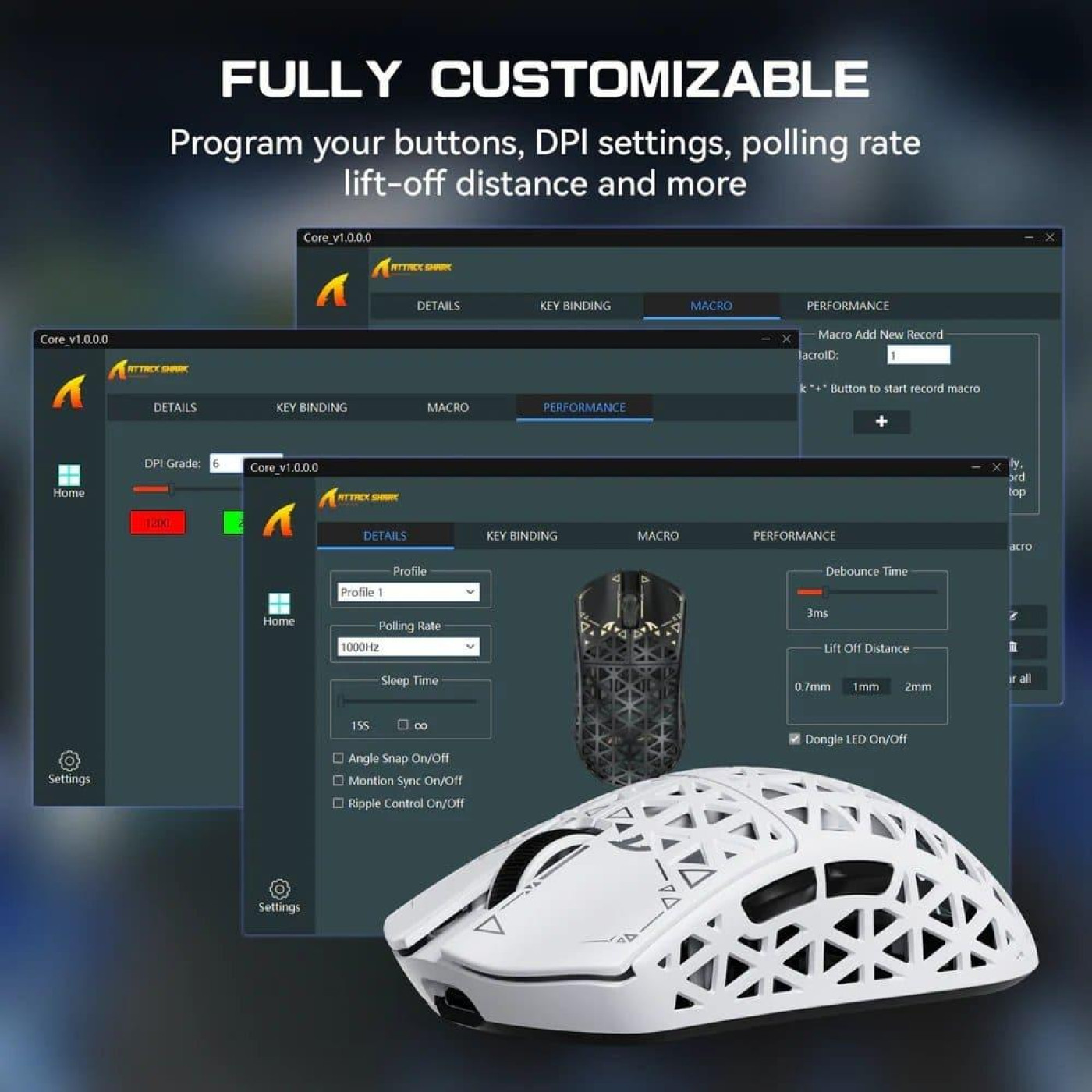 Мышь Attack Shark R5 Ultra Wireless (AS-6972792470924-W) White (G-000003630)
