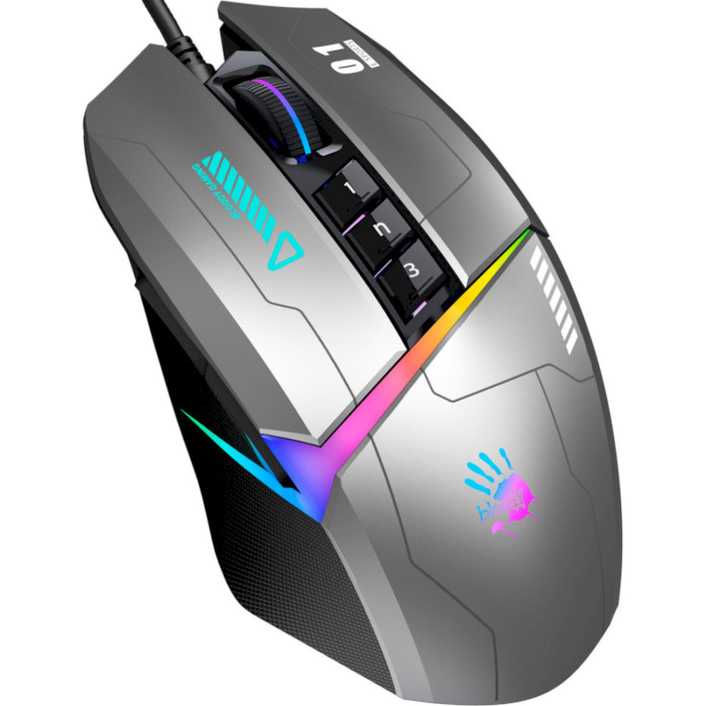 Мышь Bloody A4Tech W60 Max Gun Grey W60 Max Gun Grey-OLD)