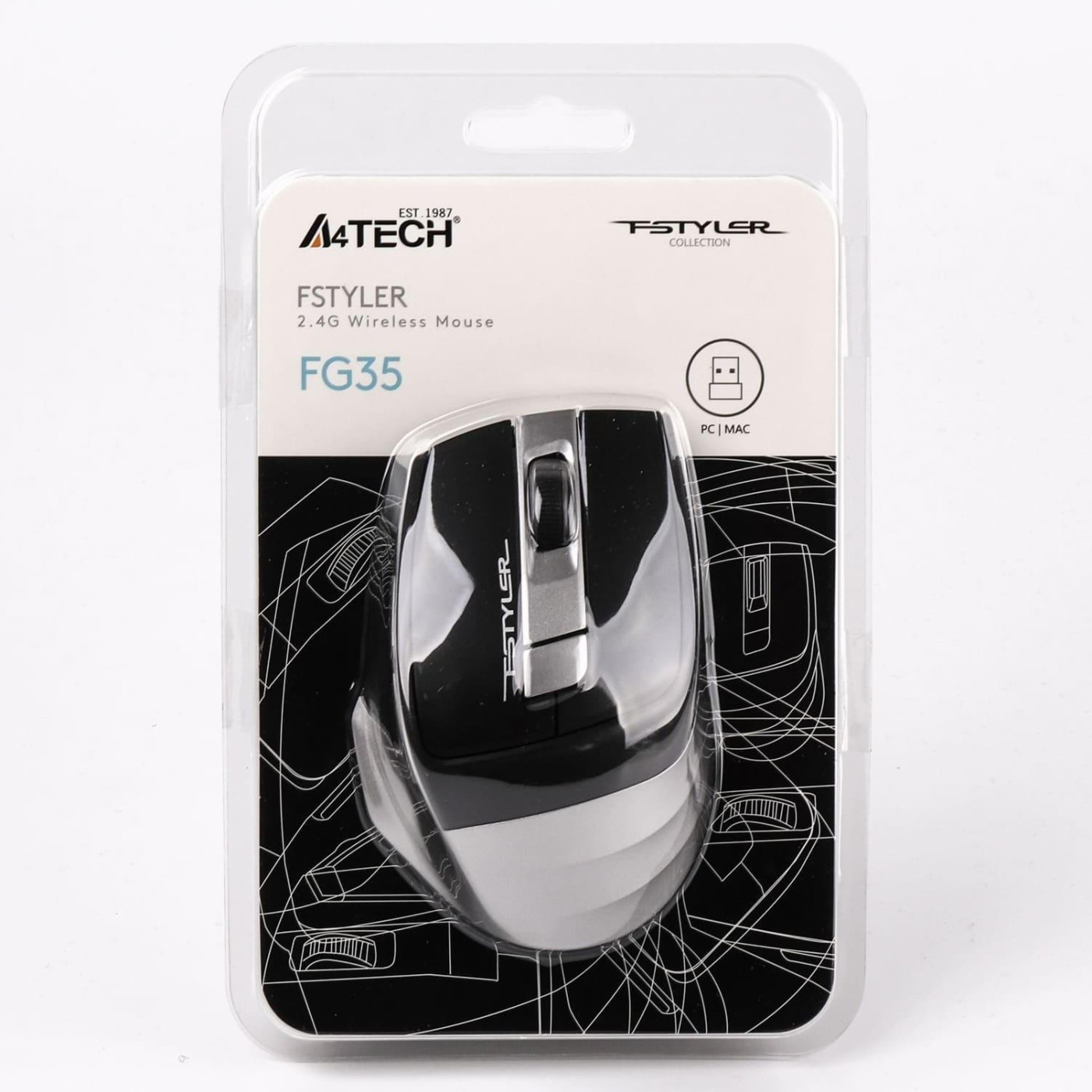 Бездротова миша A4Tech FG35 Wireless Grey (FG35 (Grey))