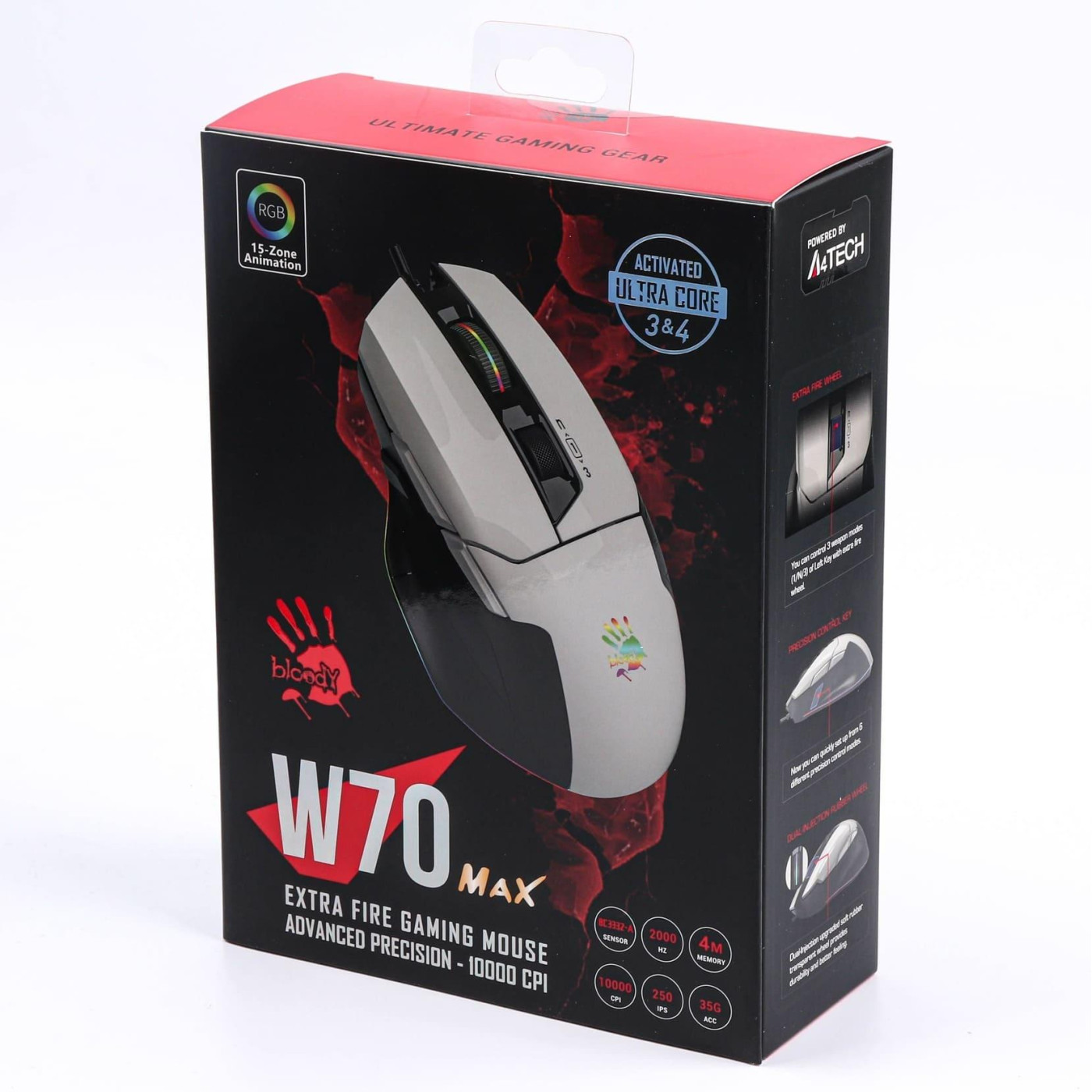 Миша Bloody A4Tech W70 Max USB Panda White (W70 Max (Panda White))