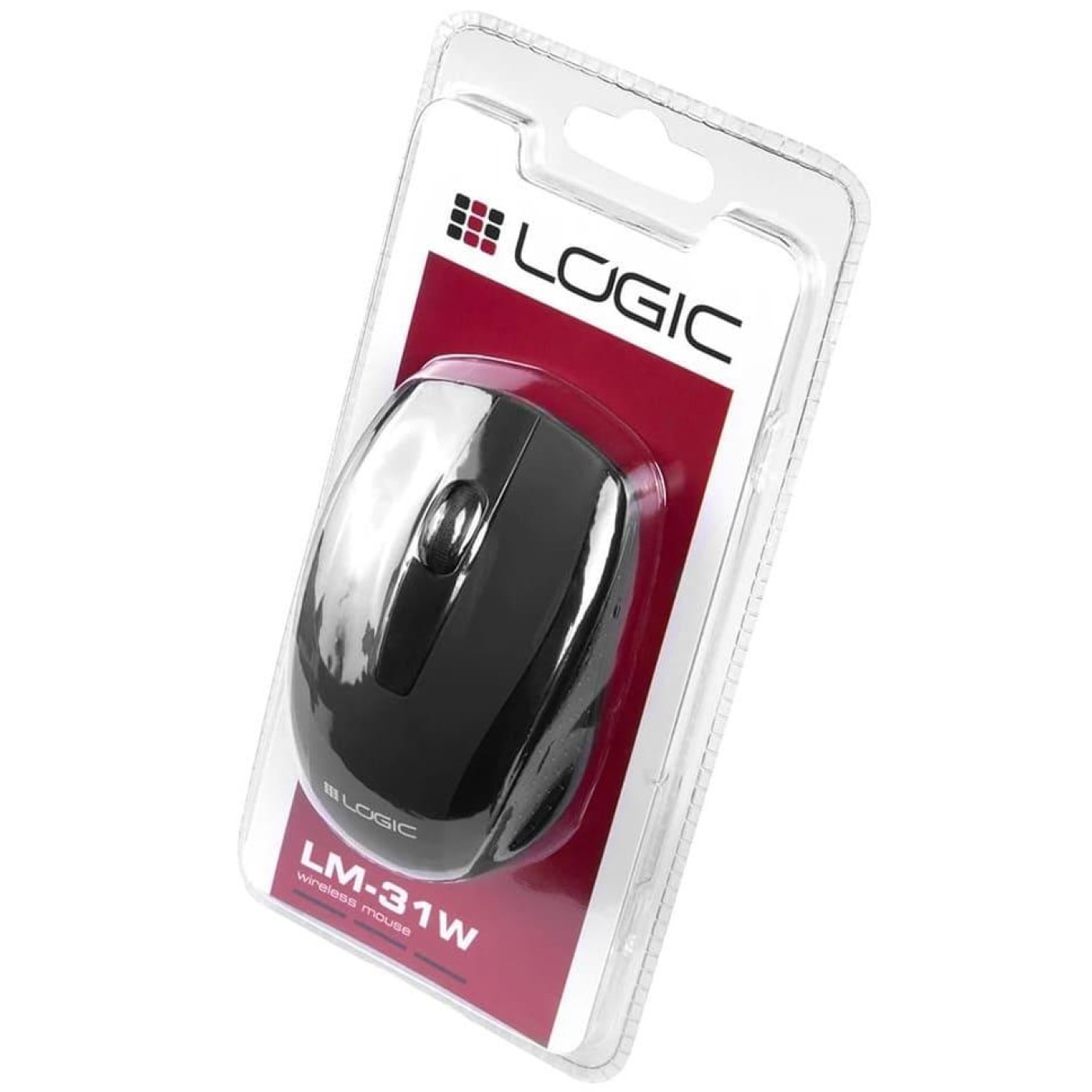Миша LogicConcept LM-31, бездротова, 1200dpi, 3кн., USB, чорна (M-LC-LM31W-BK)
