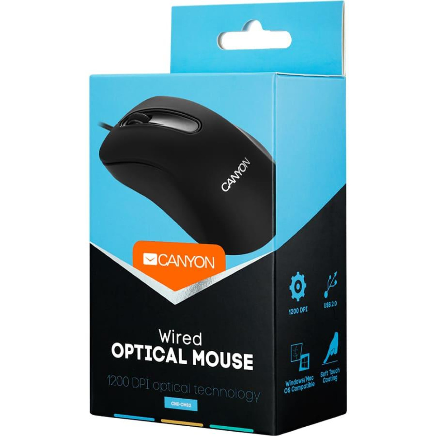 Мышь Canyon CNE-CMS2 USB Black (CNE-CMS2)