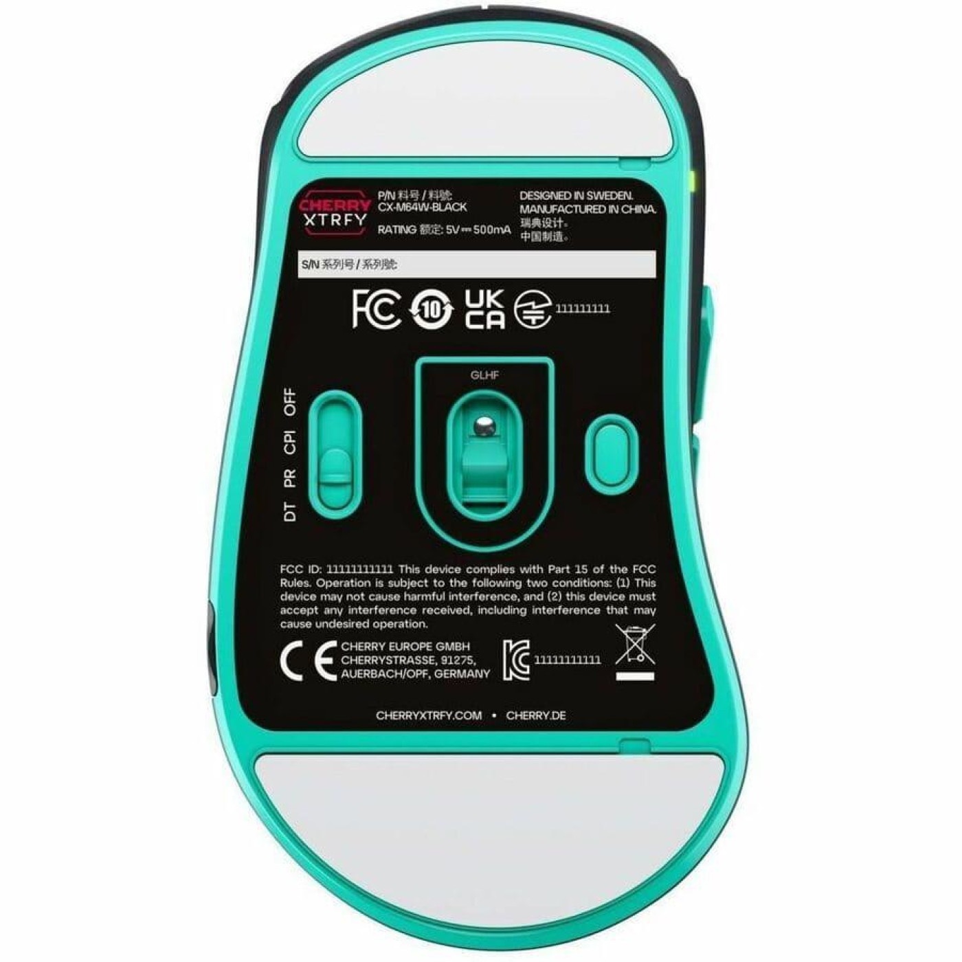 Мышь Cherry Xtrfy M64 Black (CX-M64W-BLACK)