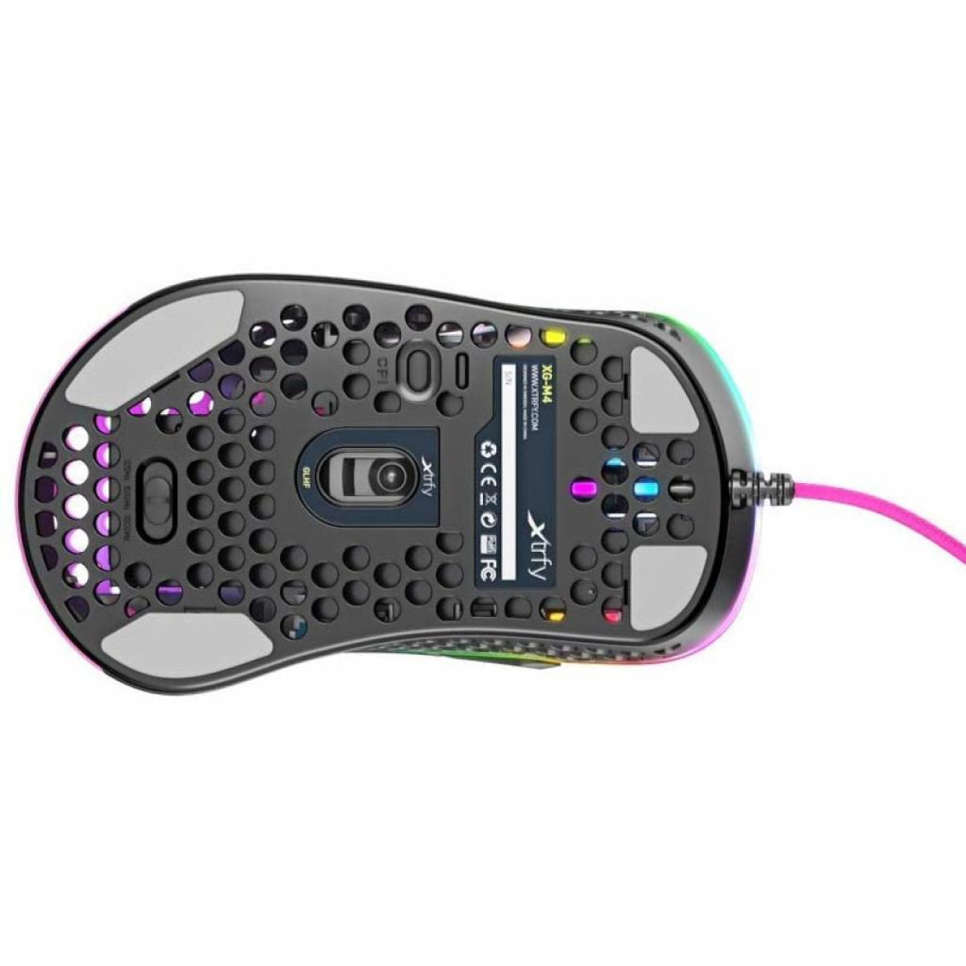 Мышь Cherry Xtrfy M4 RGB USB Pink (XG-M4-RGB-PINK)