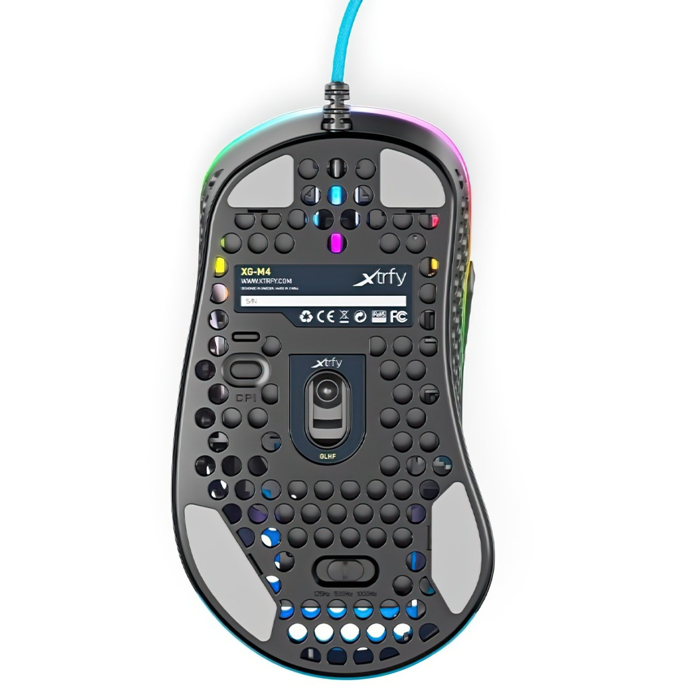 Мышь Cherry Xtrfy M4 RGB USB Miami Blue (XG-M4-RGB-BLUE)