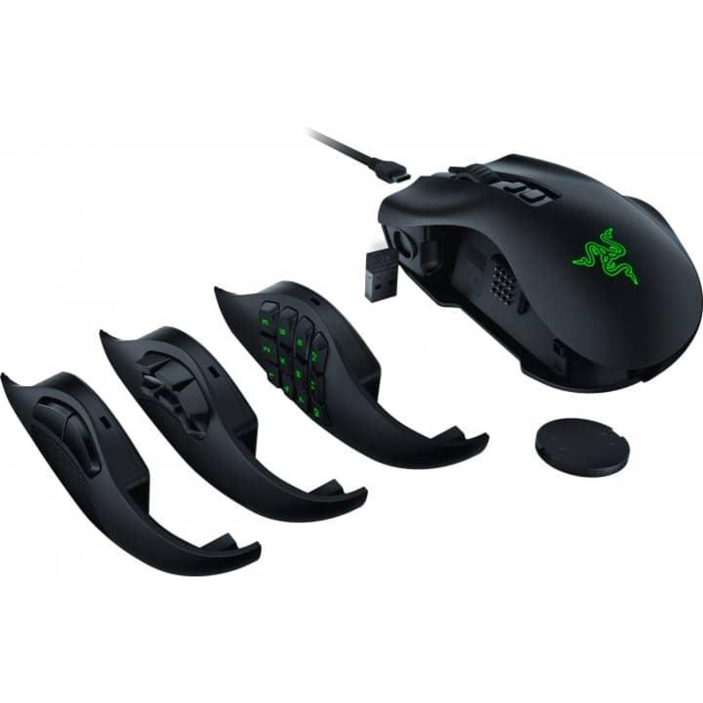 Беспроводная мышь Razer Naga V2 Pro Wireless Black (RZ01-04400100-R3G1)