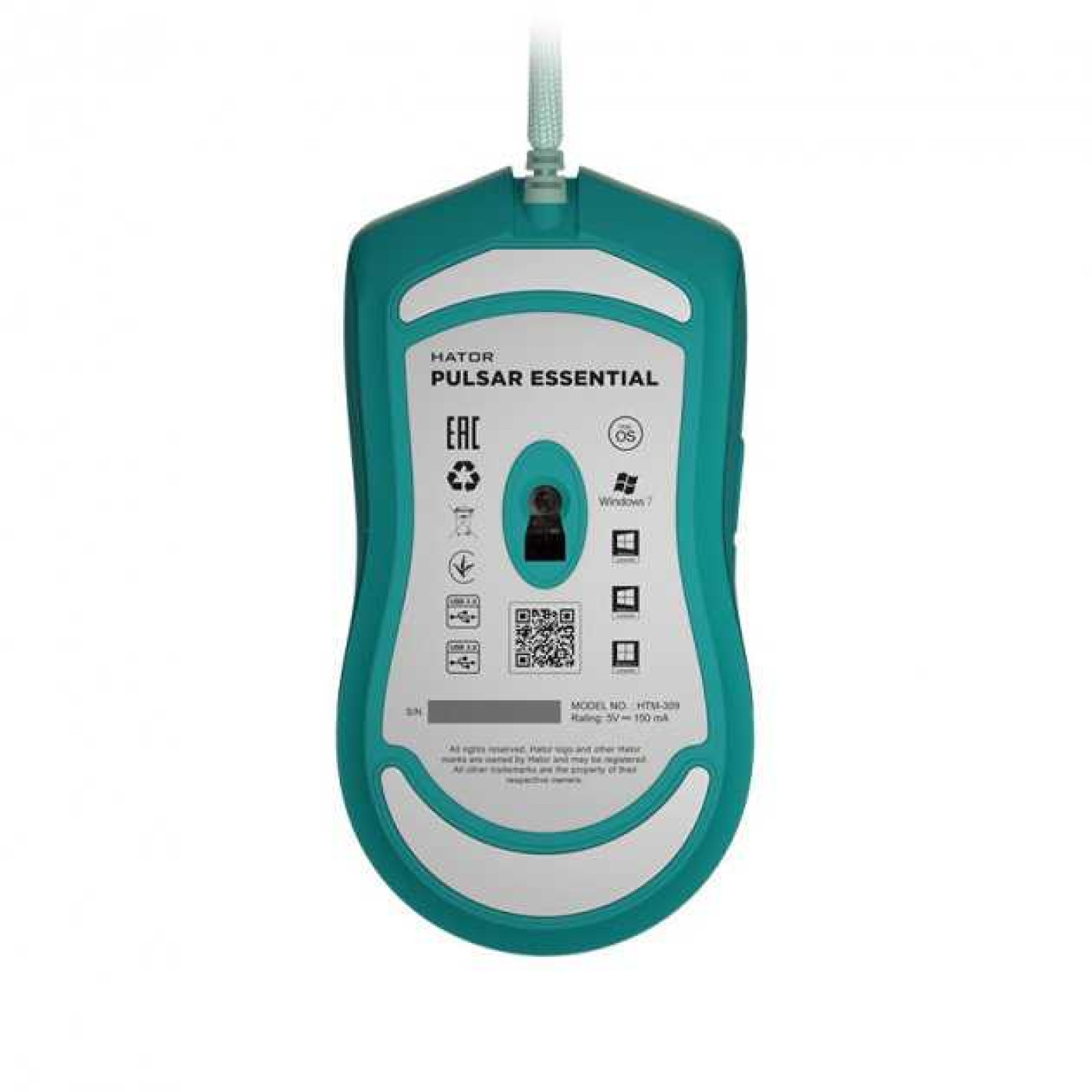 Мышь HATOR Pulsar Essential Mint (HTM-309) U1