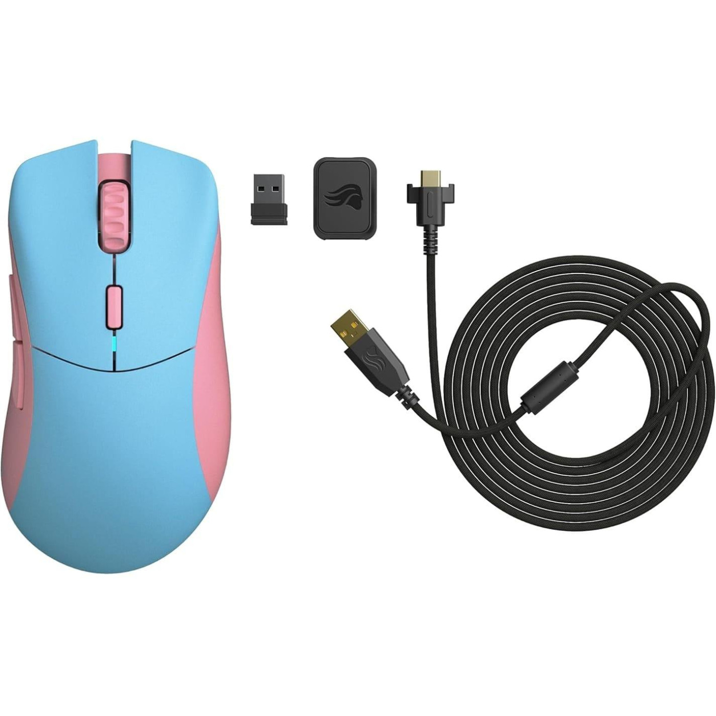 Мышь Glorious Model D Pro Skyline Wireless Gaming Mouse Pink/Blue Forge (GLO-MS-PDW-SKY-FORGE) Б/у