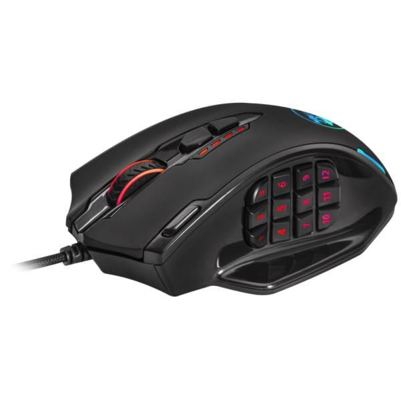 Мышь Redragon Impact RGB, игрова, 12400dpi., 24кн., чорна (78322)