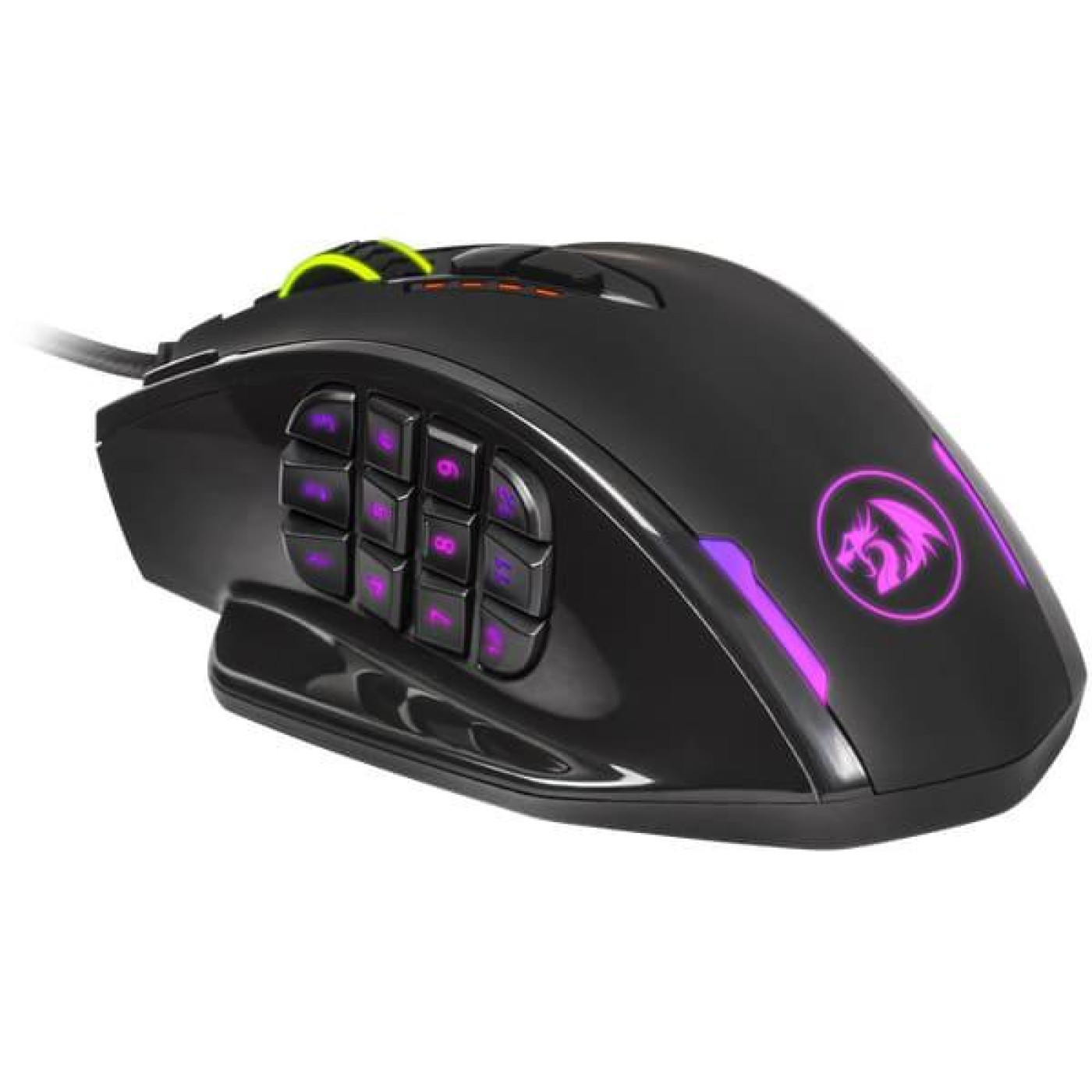 Мышь Redragon Impact RGB, игрова, 12400dpi., 24кн., чорна (78322)