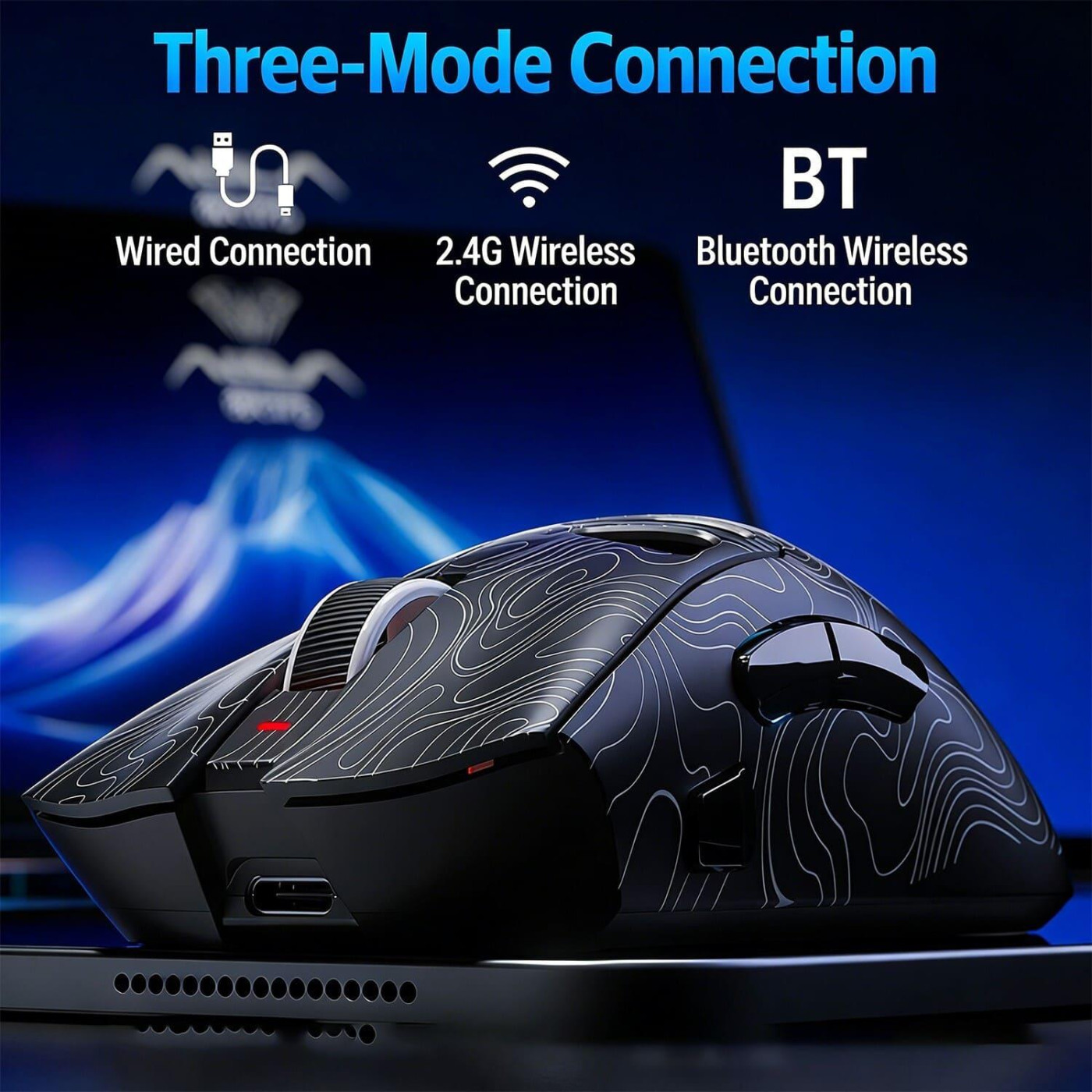 Миша Aula SC620 Wireless Black (6978080505521)