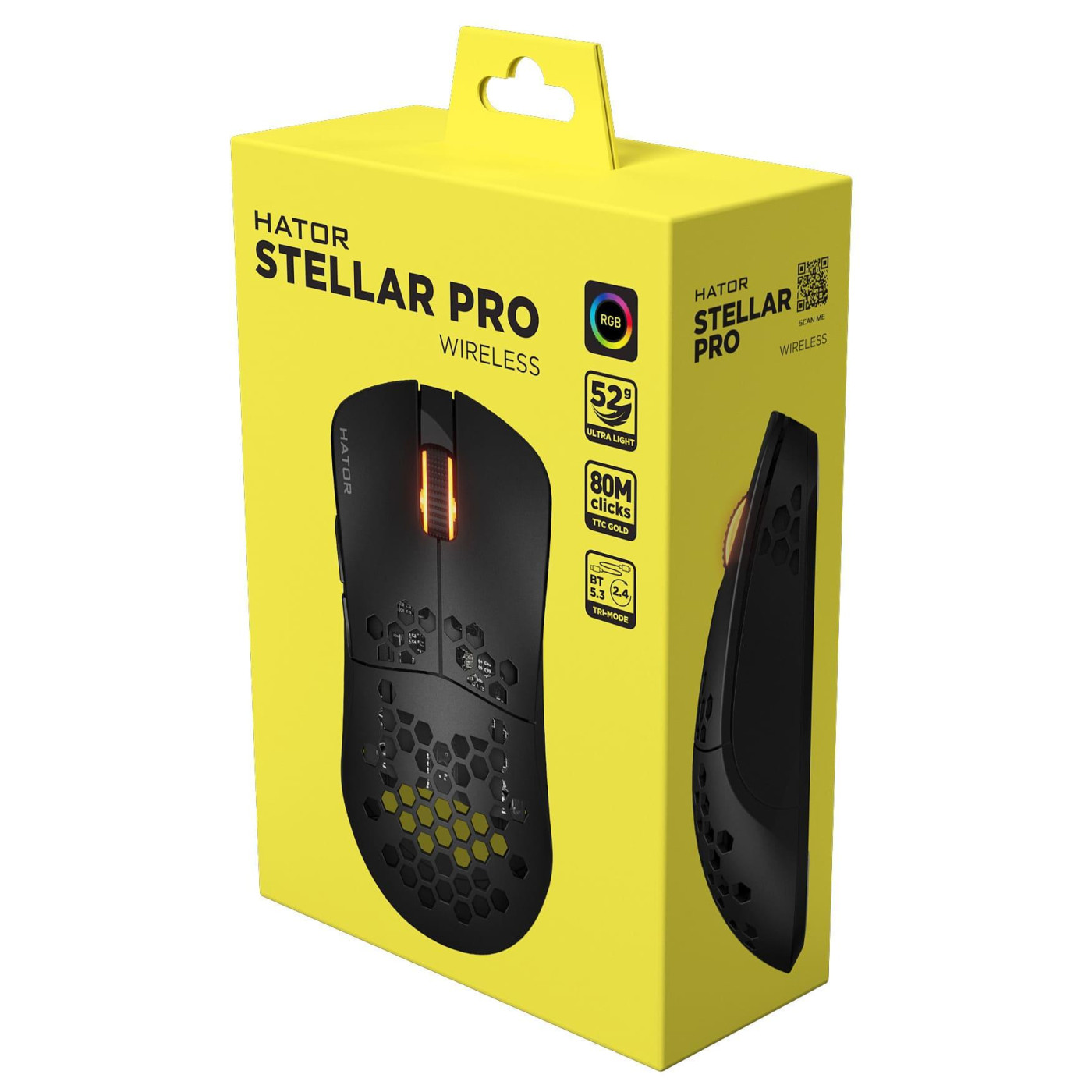 Миша HATOR Stellar PRO Wireless Black (HTM550) U2