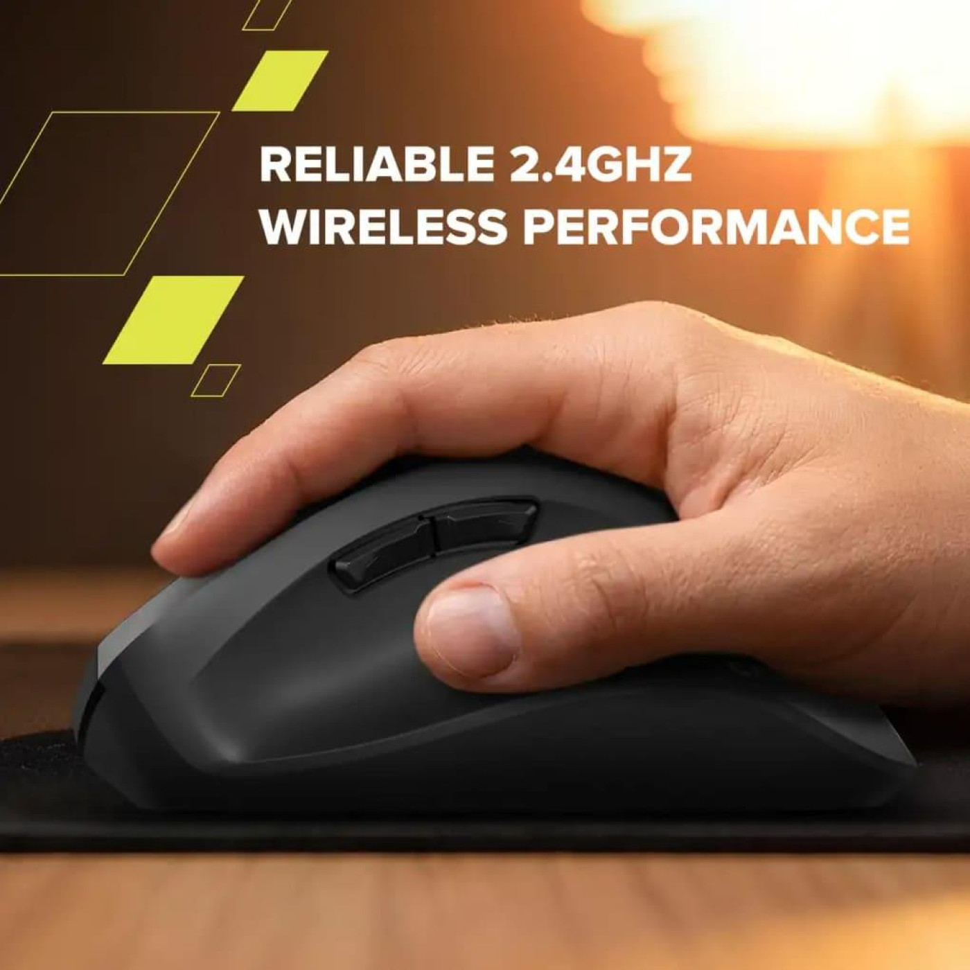 Миша Canyon OnClick 17 Ergonomic Wireless Black (CNE-CMSW17B)