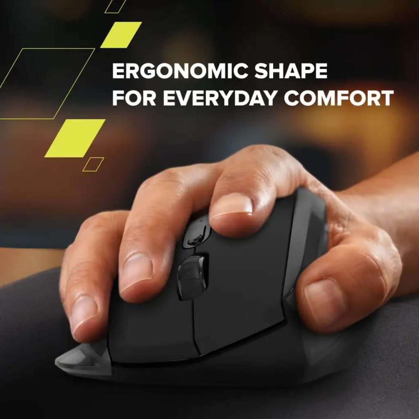 Миша Canyon OnClick 17 Ergonomic Wireless Black (CNE-CMSW17B)