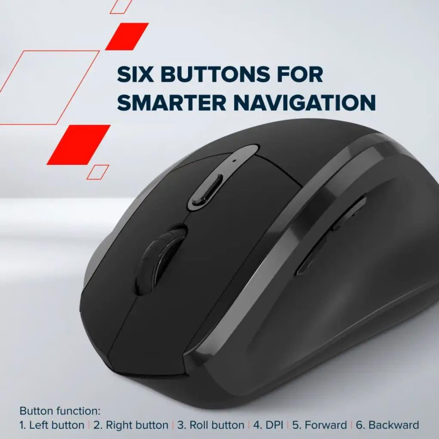 Миша Canyon OnClick 17 Ergonomic Wireless Black (CNE-CMSW17B)