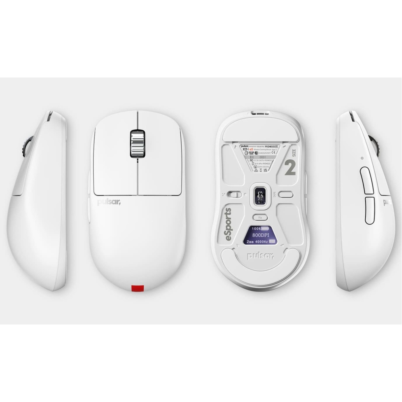 Мышь PULSAR X2H eS 4K White (PX2HES22)