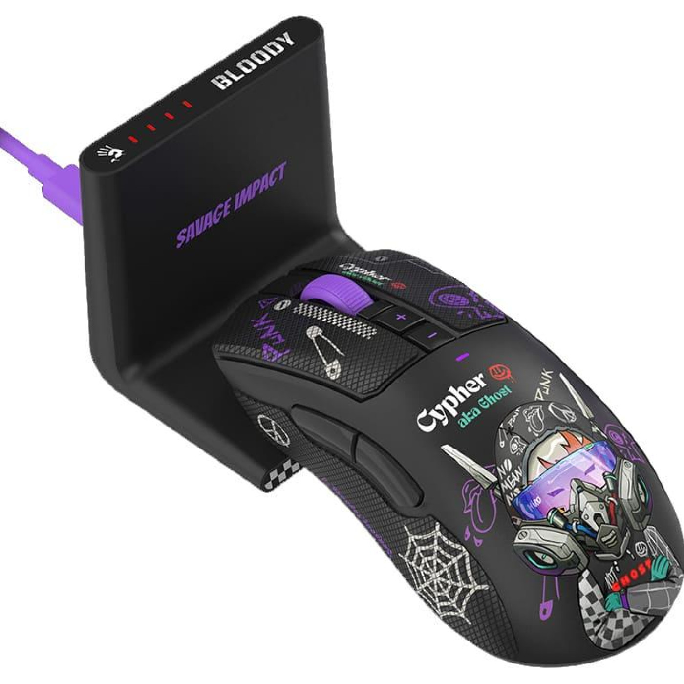 Мышь Bloody R73 Ultra Duo (Cypher Ghost) (R73 Ultra Duo (Cypher Ghost))