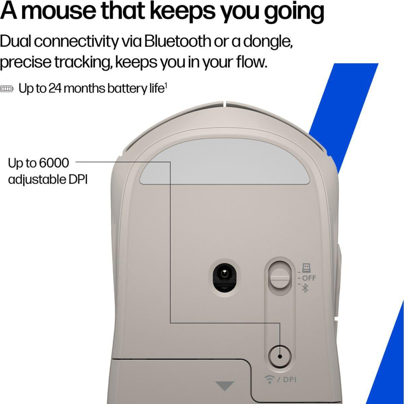 Мышь HP 400 Quiet Wireless Maple (AZ7B6AA)