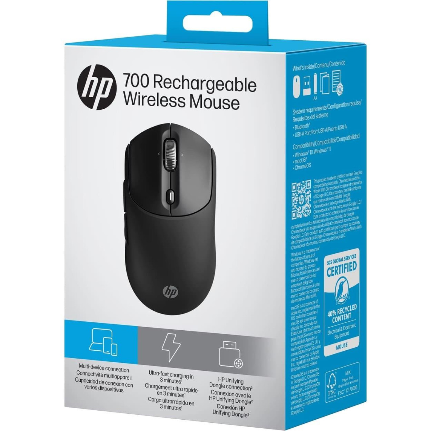 Мышь HP 700 Wireless Black (AZ7B0AA)