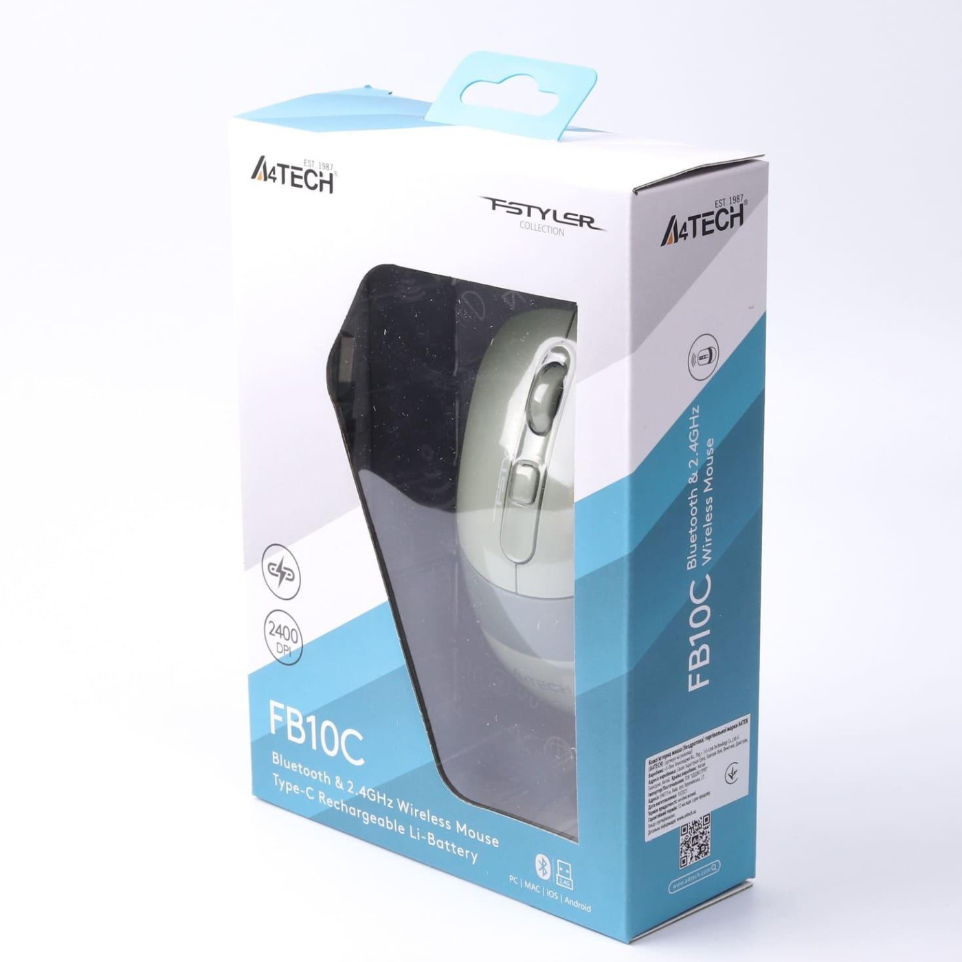 Беспроводная мышь A4Tech Fstyler FB10C Wireless Matcha Green (FB10C (Matcha Green))