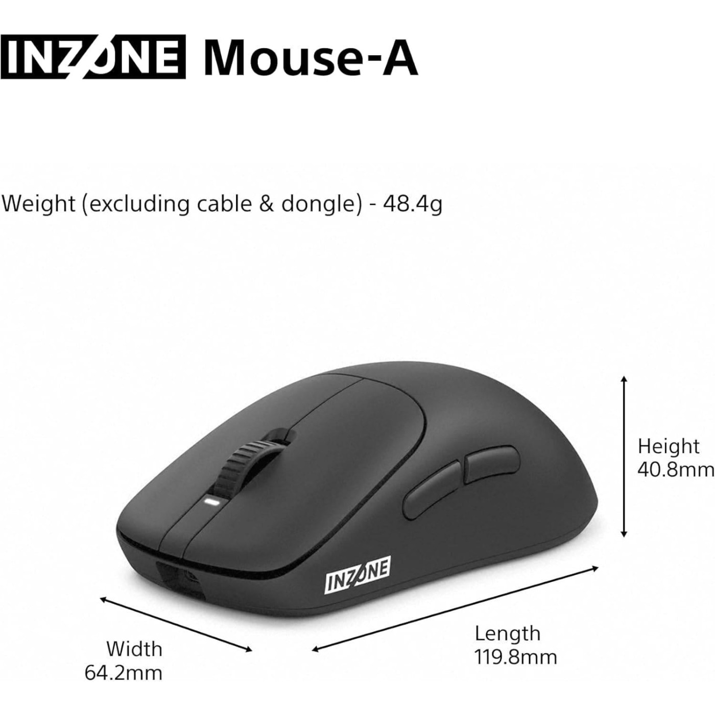 Мышь Sony INZONE Wireless (MSEG500B.E)