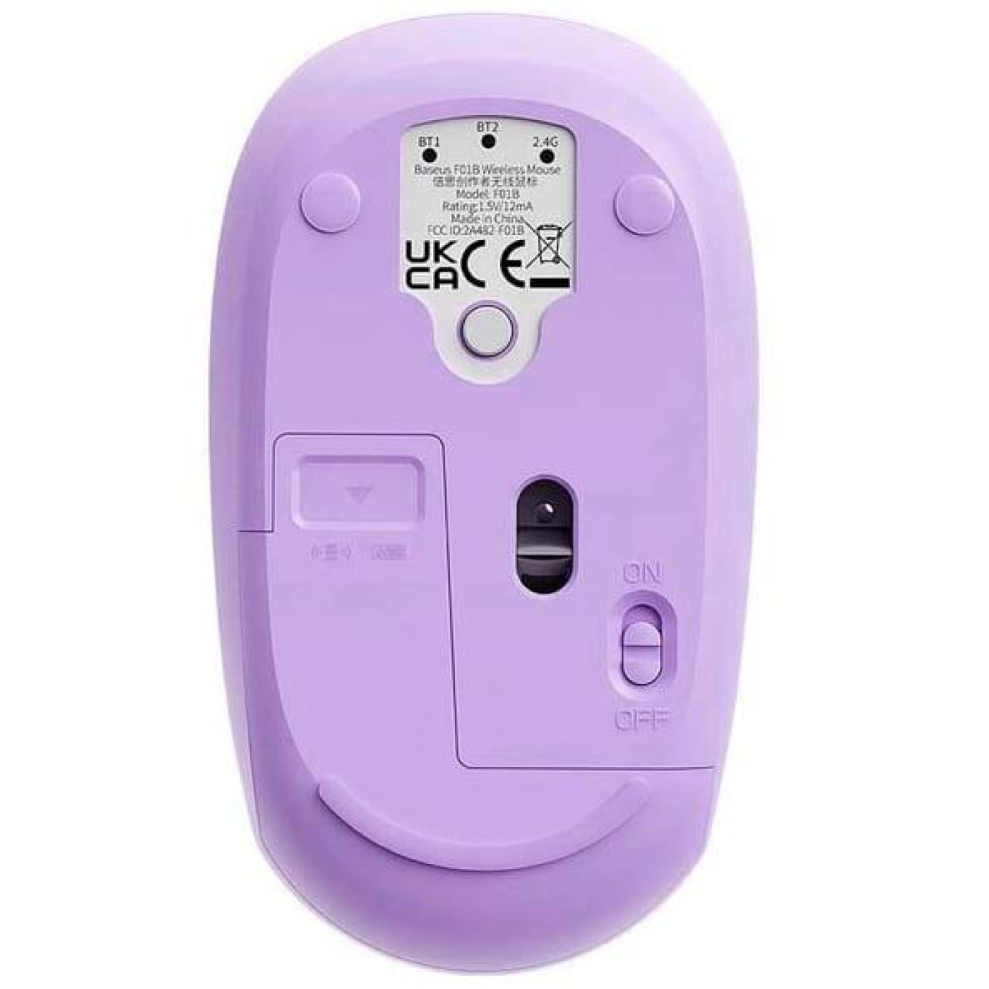 Беспроводная мышь Baseus F01B Tri-Mode Wireless Mouse Purple (B01055503513-00)