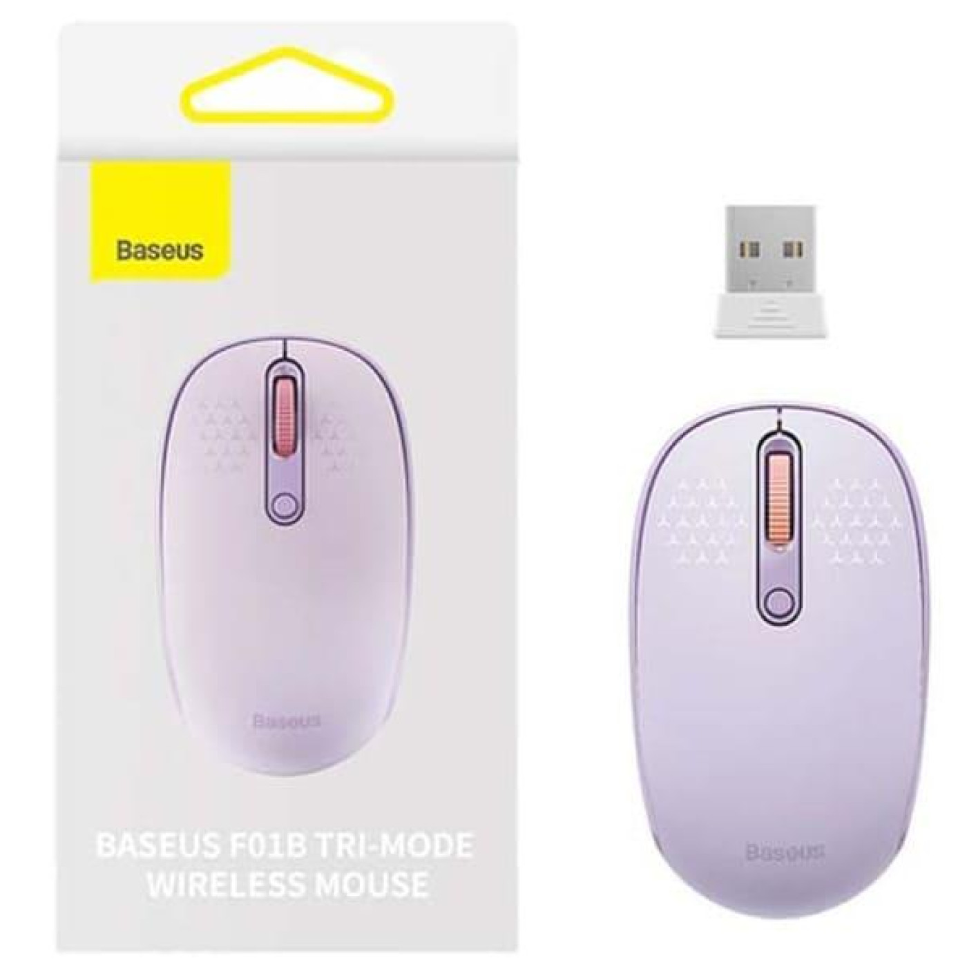 Беспроводная мышь Baseus F01B Tri-Mode Wireless Mouse Purple (B01055503513-00)