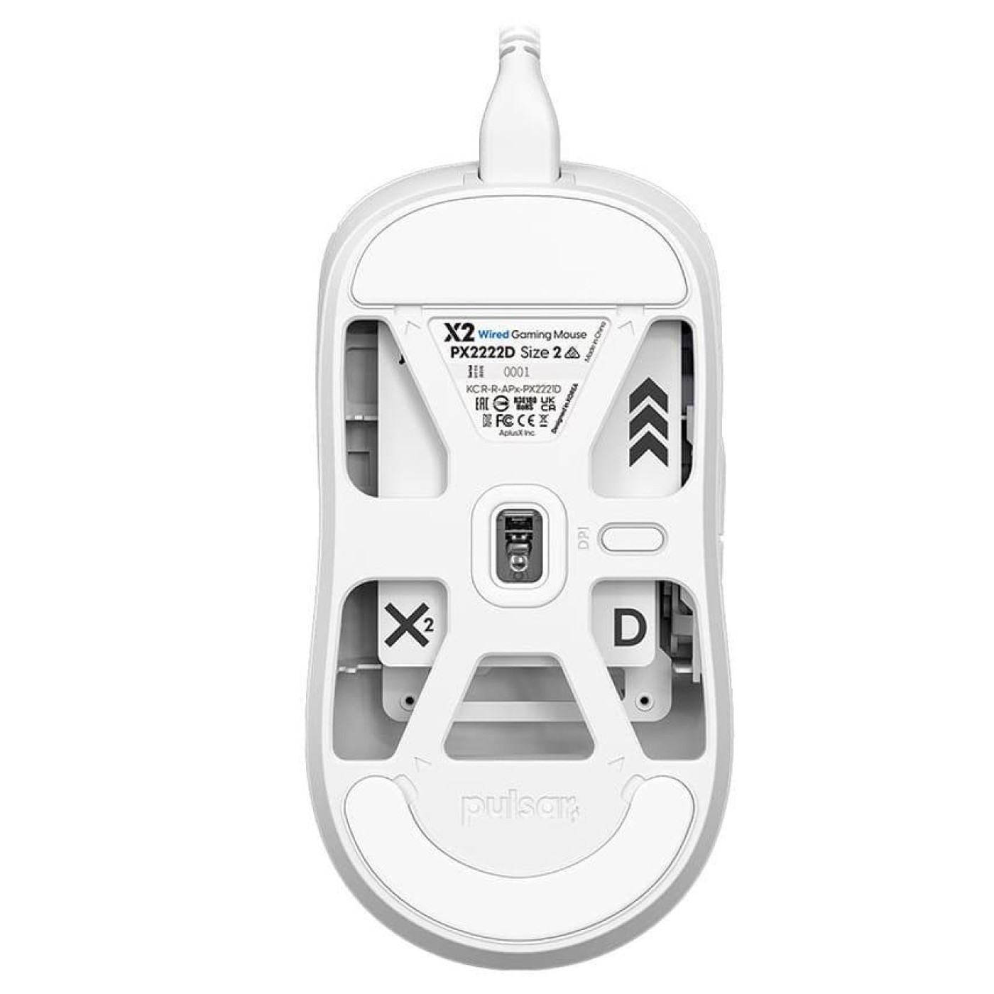 Мышь PULSAR X2 Medium White (PX2222D)