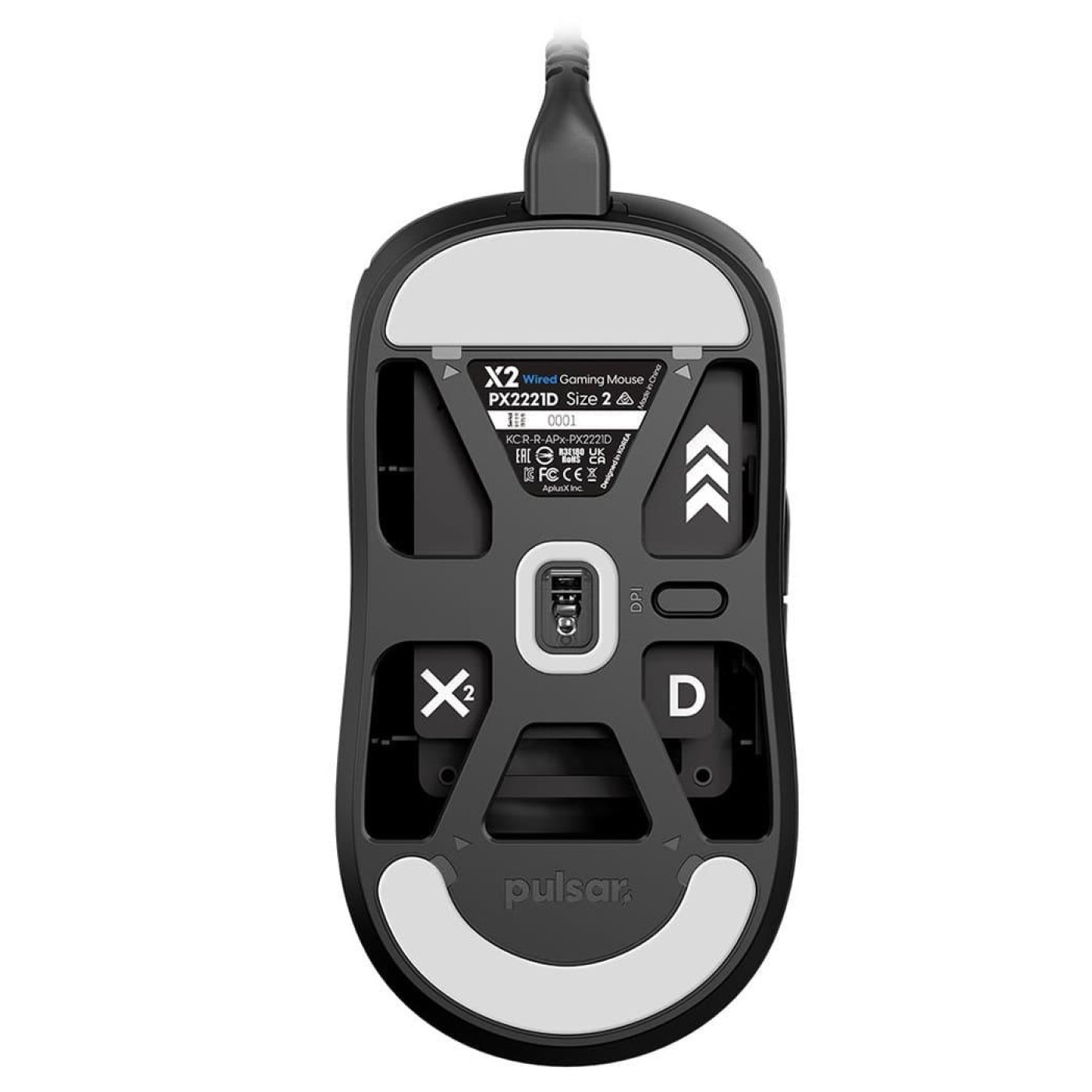 Мышь PULSAR X2 Medium Black (PX2221D)