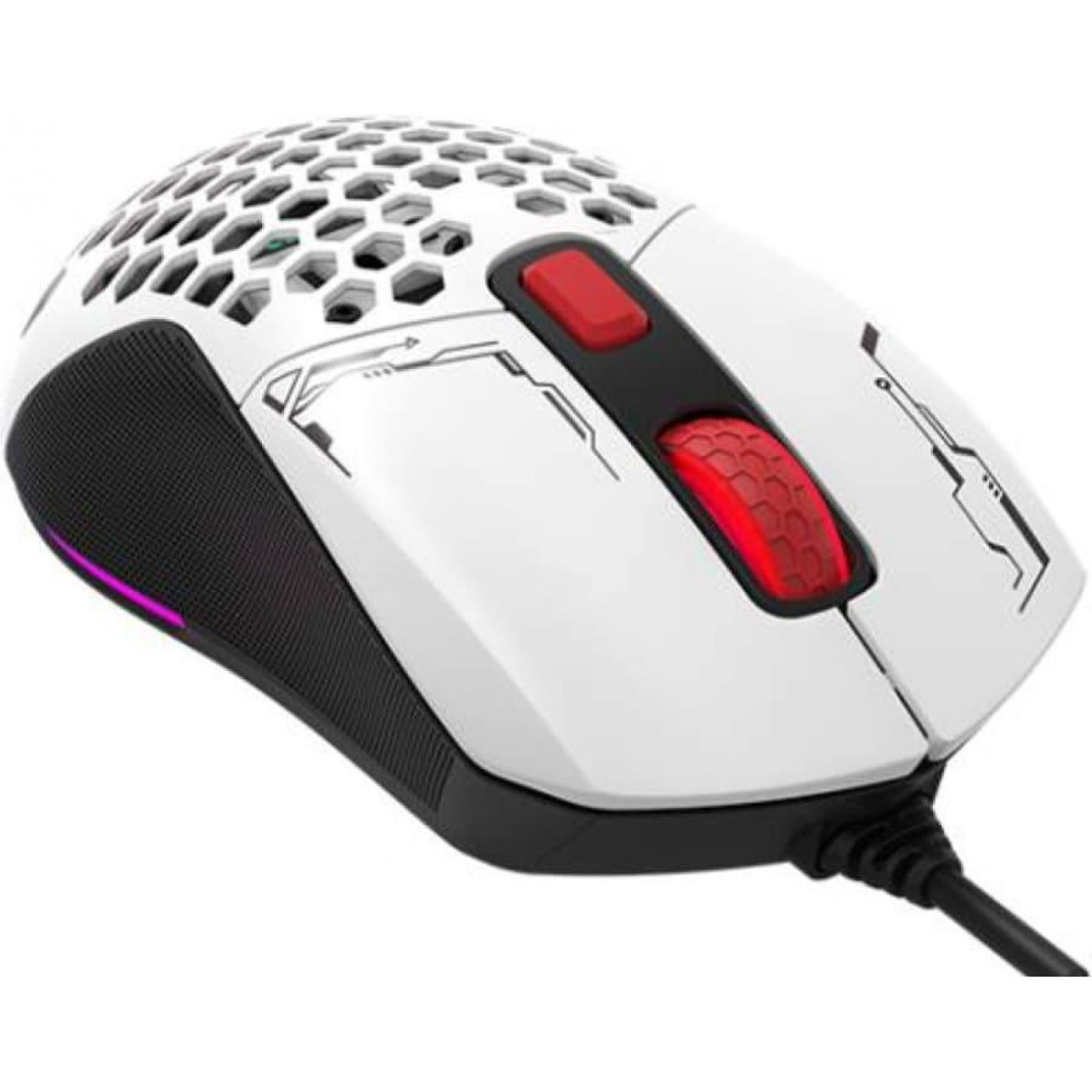 Мышь Xtrike Me GM-316 RGB White (GM-316W)