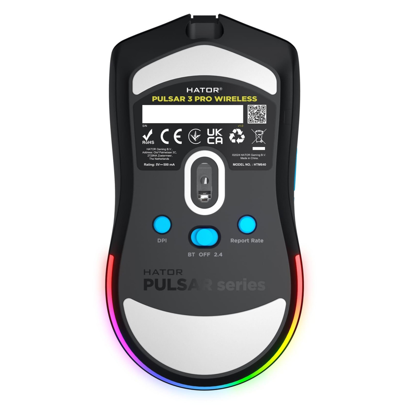 Мышь HATOR Pulsar 3 PRO Wireless Black (HTM640)