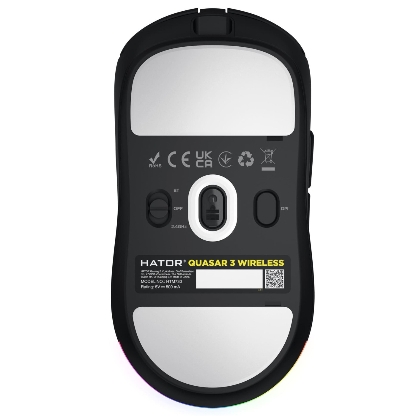 Миша HATOR Quasar 3 Wireless Black (HTM730)