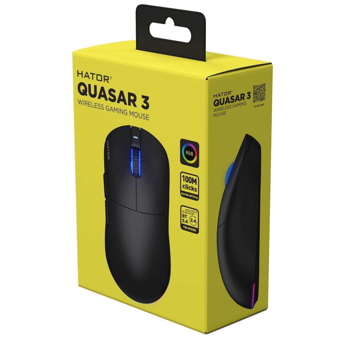 Миша HATOR Quasar 3 Wireless Black (HTM730)