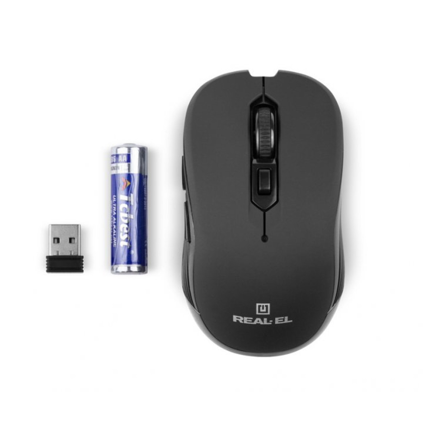 Беспроводная мышь Real-EL RM-330 Wireless Black (RM-330 Wireless Black)
