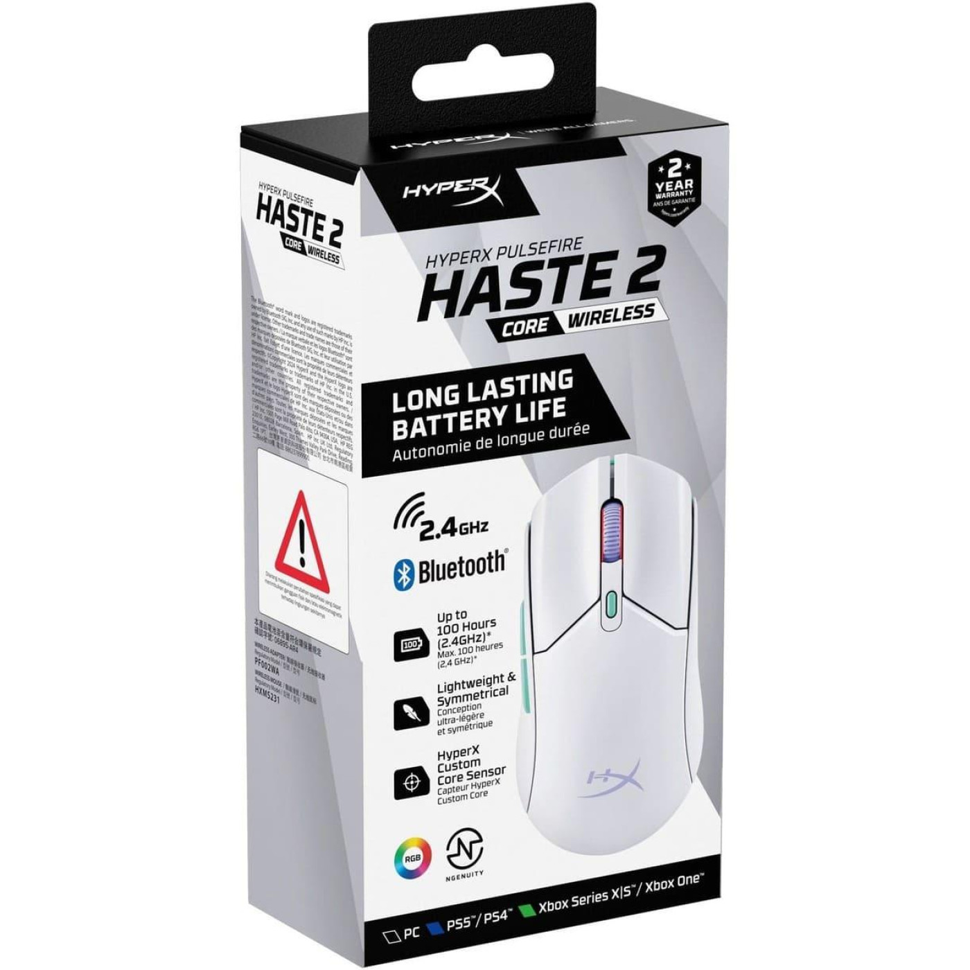 Бездротова миша HyperX Pulsefire Haste 2 Core Wireless White (8R2E7AA)
