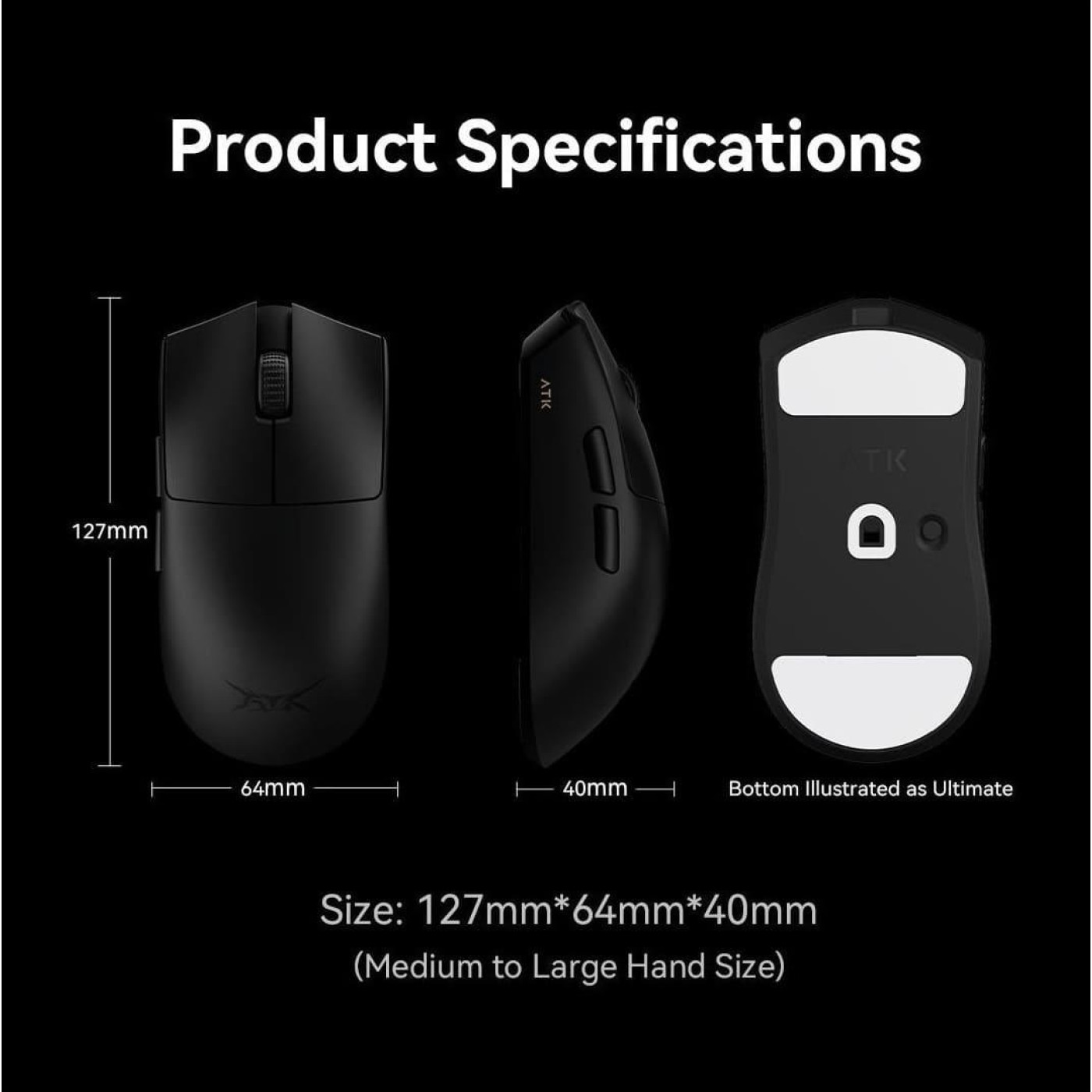 Миша ATK Blazing Sky X1 Ultimate (ATK-X1-ULTI-WHT)