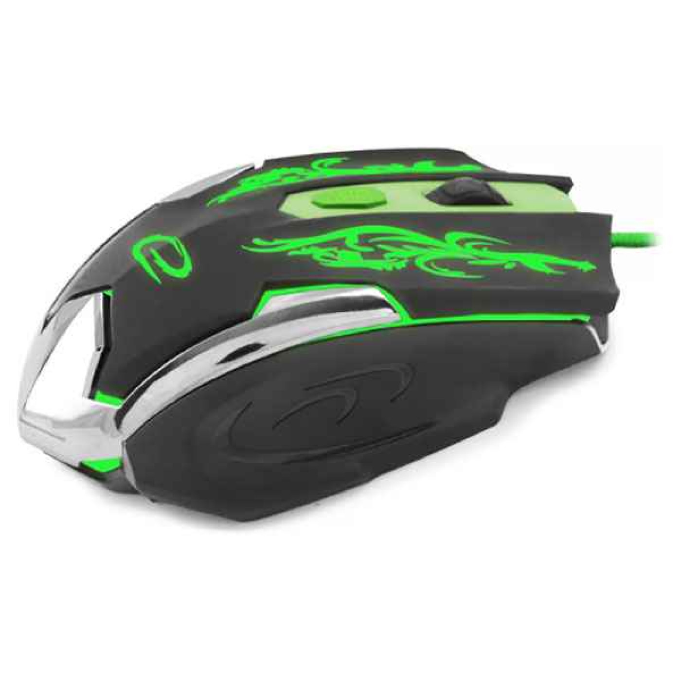 Миша Esperanza MX405 Cyborg USB Black-Green (EGM405)
