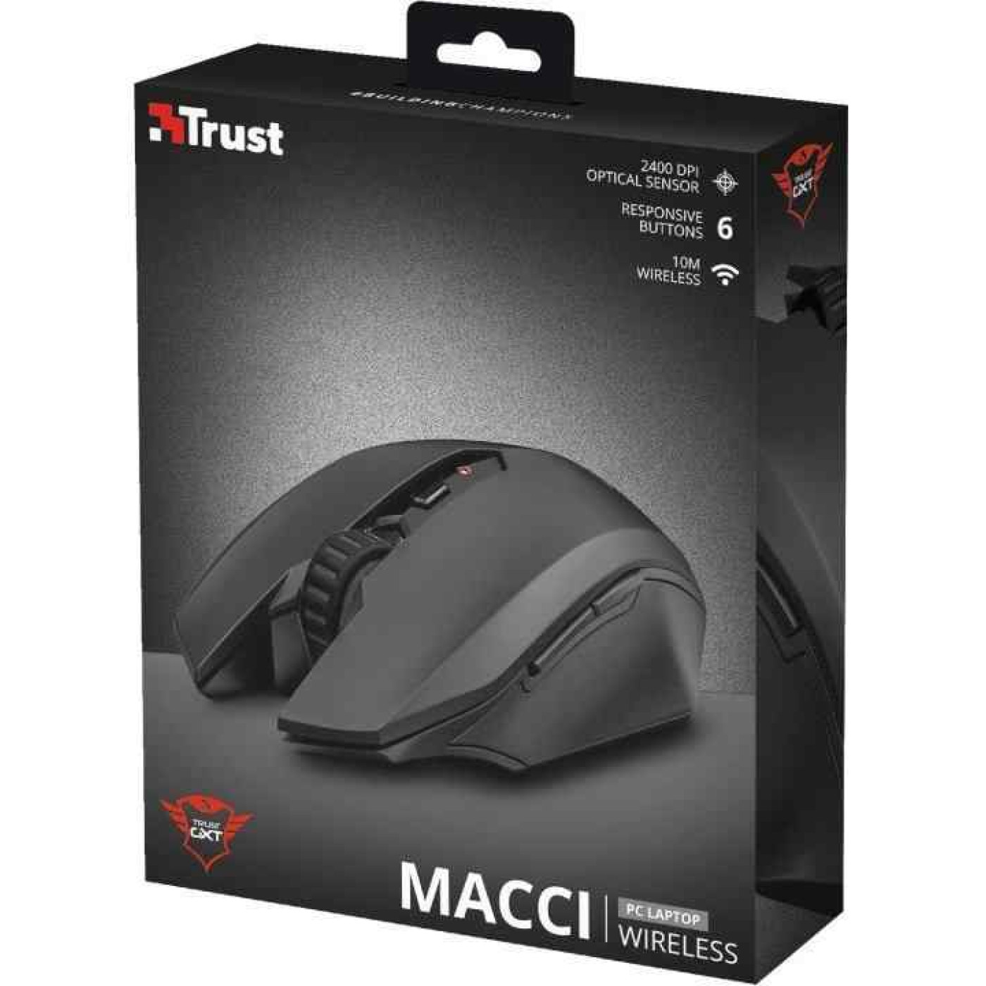 Беспроводная мышь Trust GXT 115 Macci Black (22417)