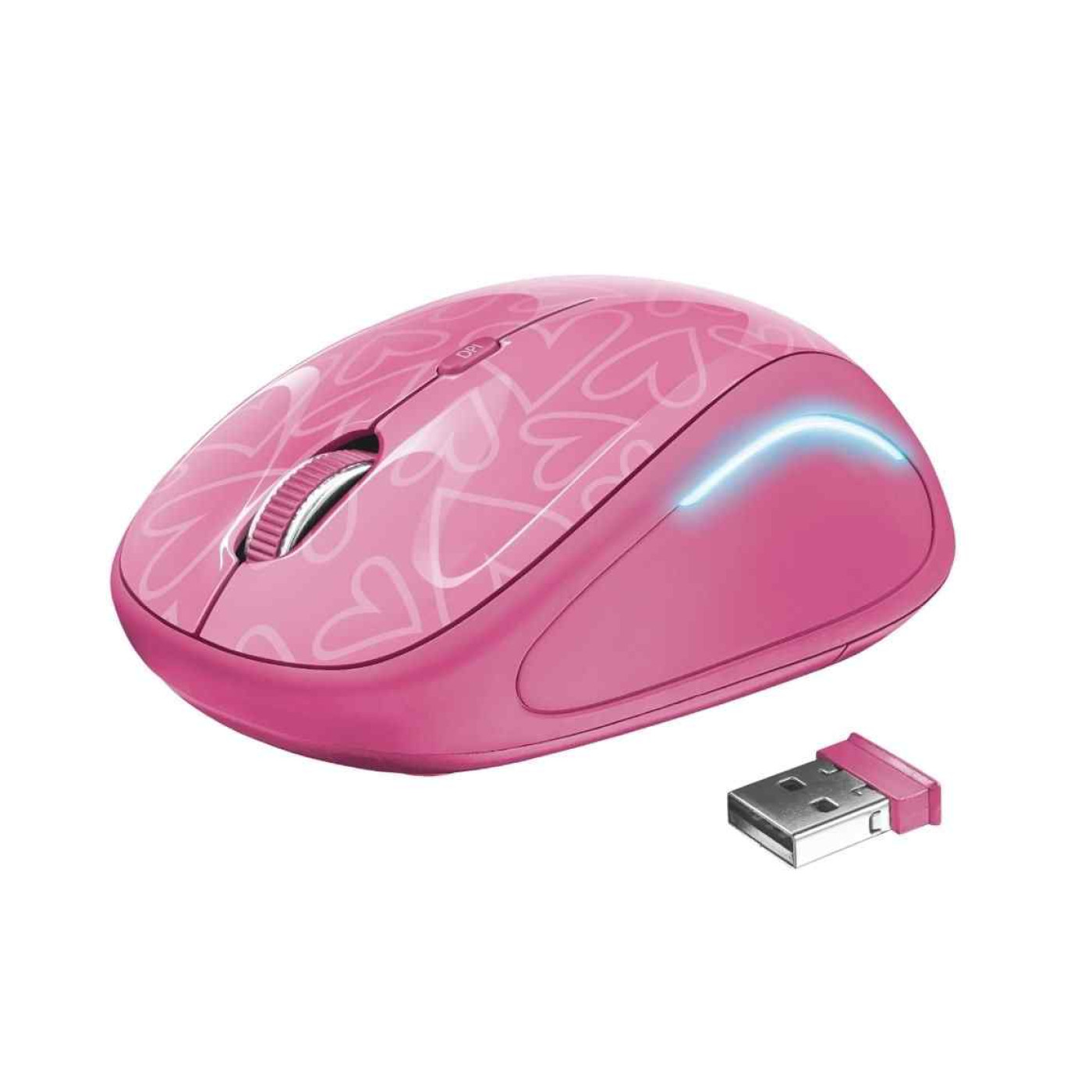 Беспроводная мышь Trust Yvi FX Pink (22336)